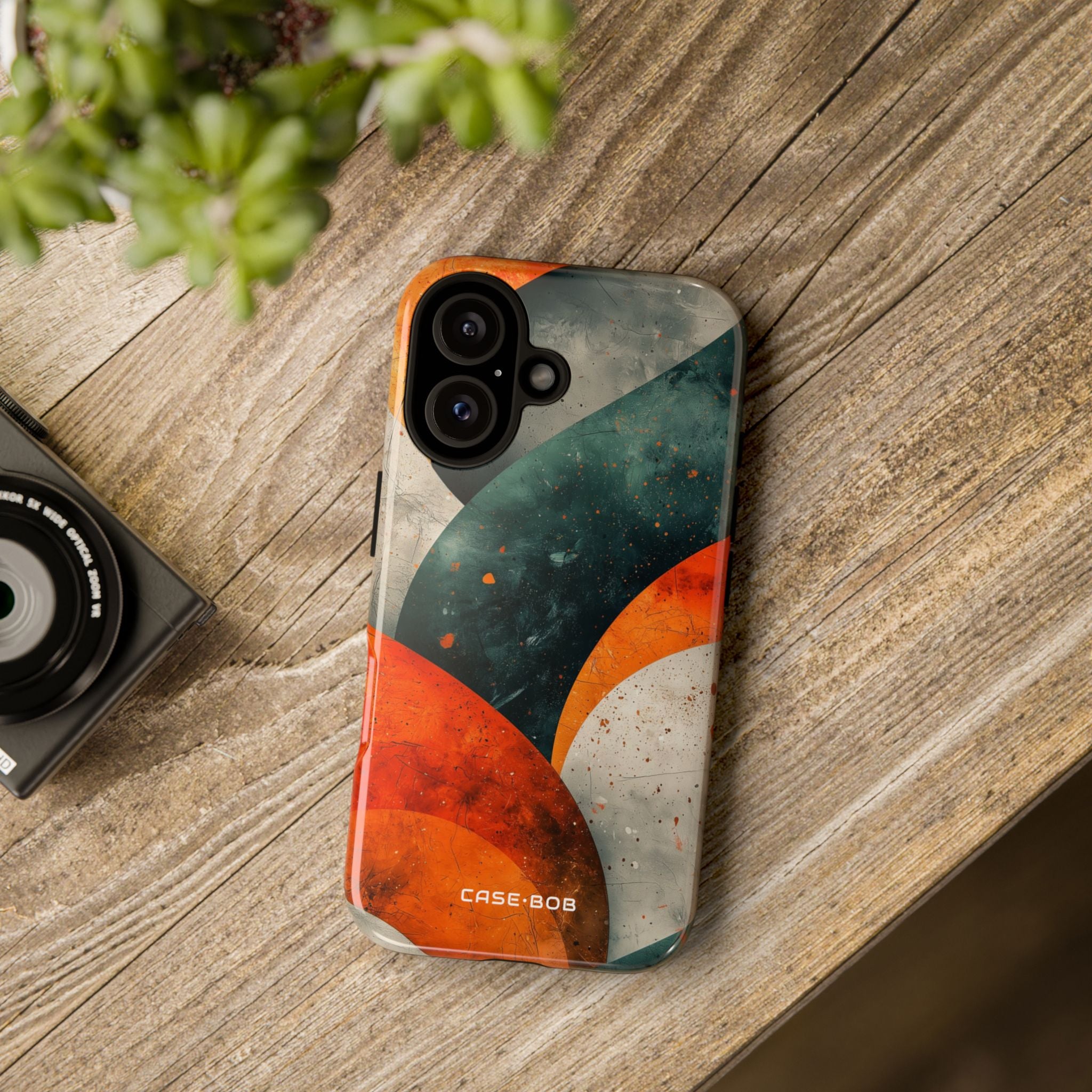 Crimson Wave iPhone 16 Case - Tough