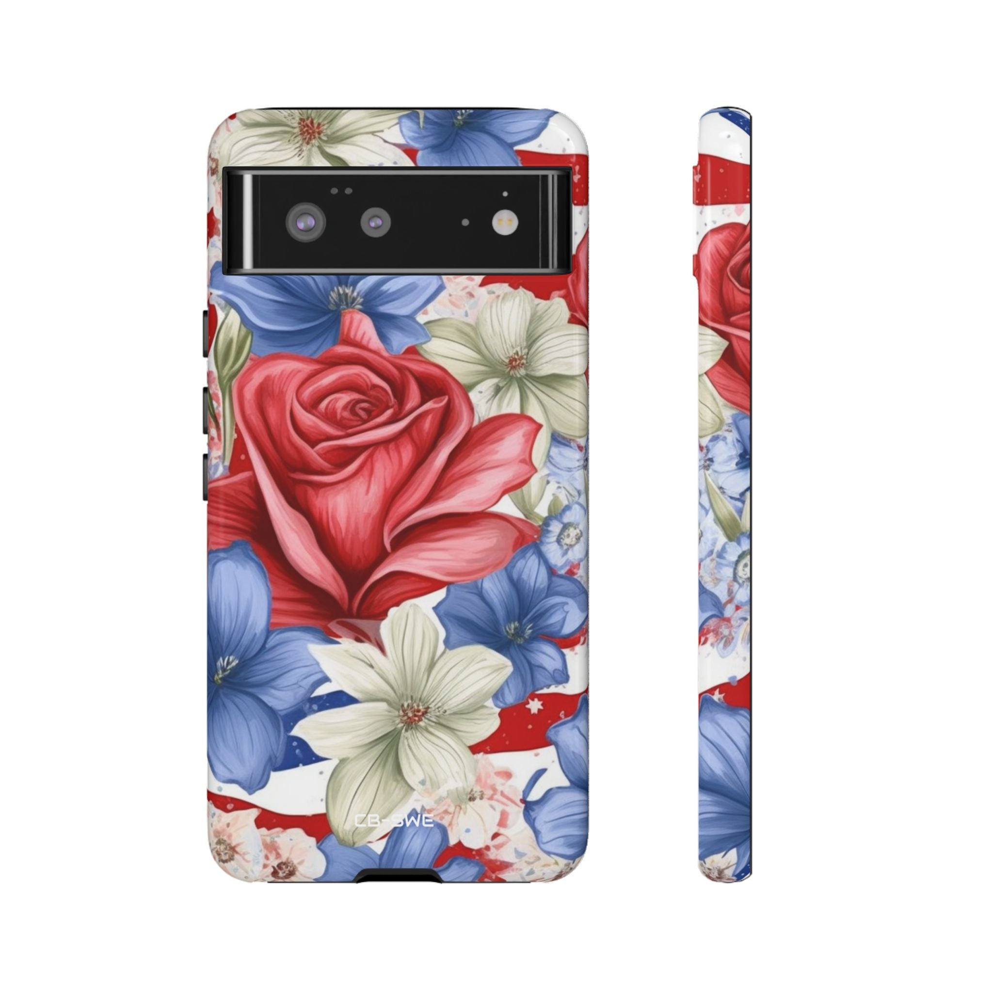 Roses Embrace Stripes - Google Pixel Case