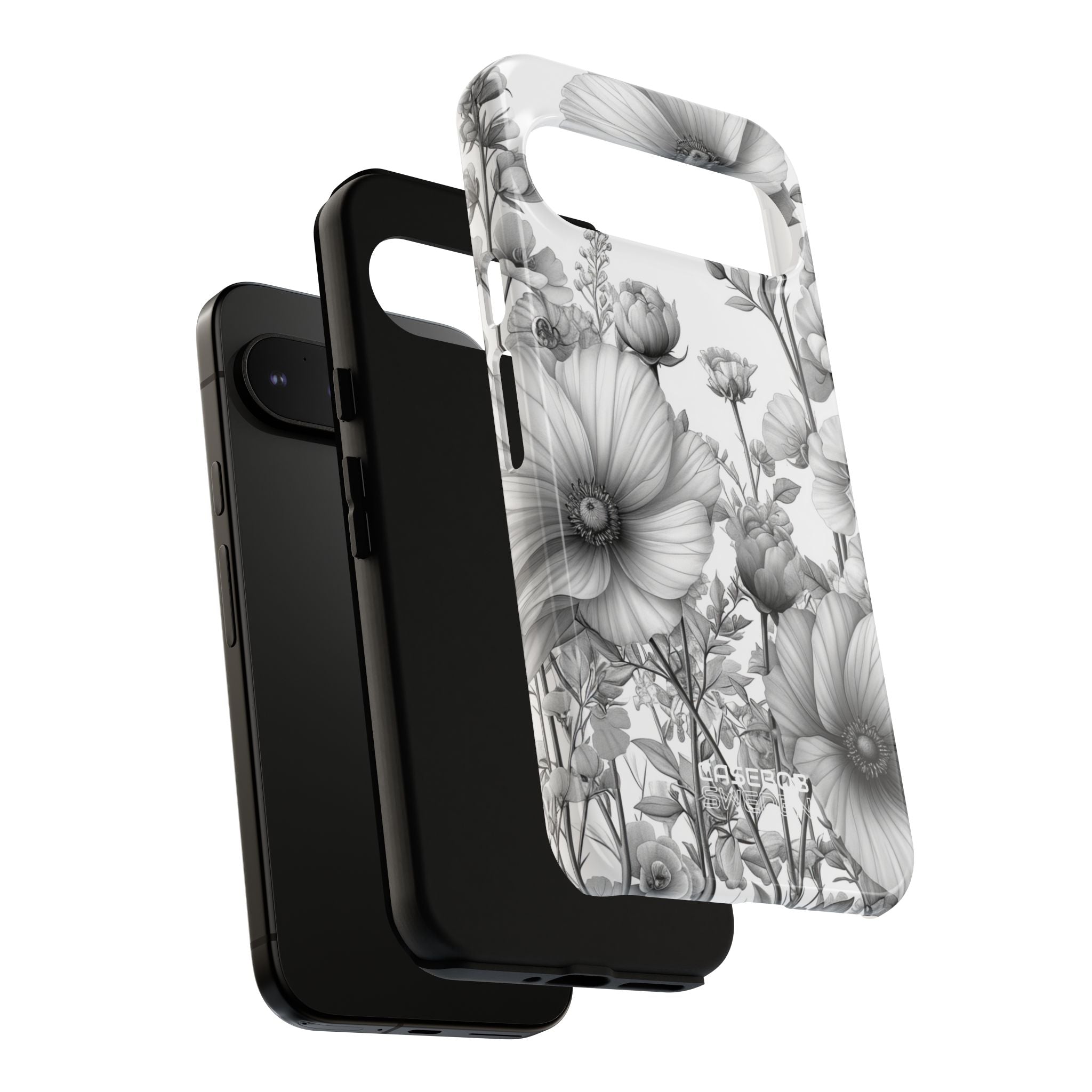 Vintage Floral Etching Google Pixel 9 - Tough