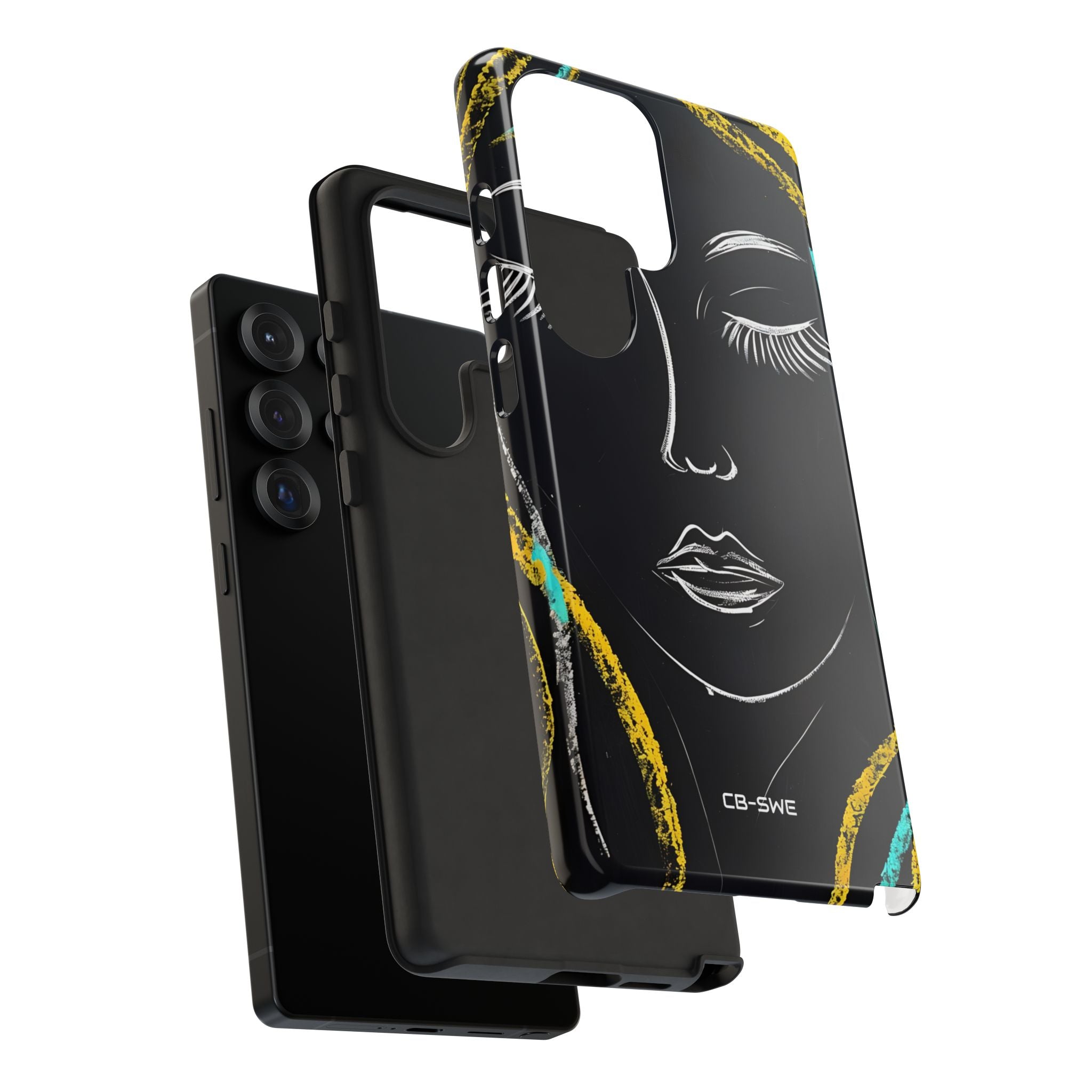 Vivid Minimalist Portrait - Samsung Case