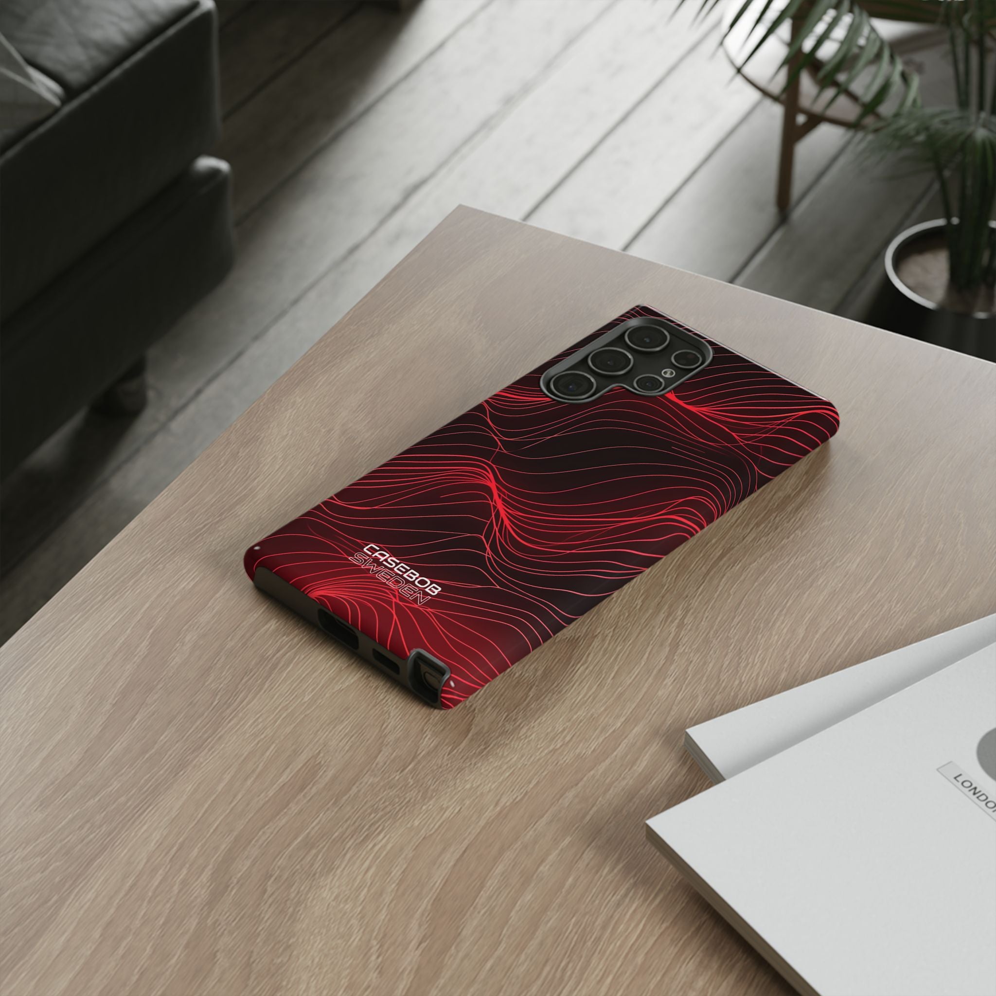 Crimson Waveform Flow Samsung S22 - Tough