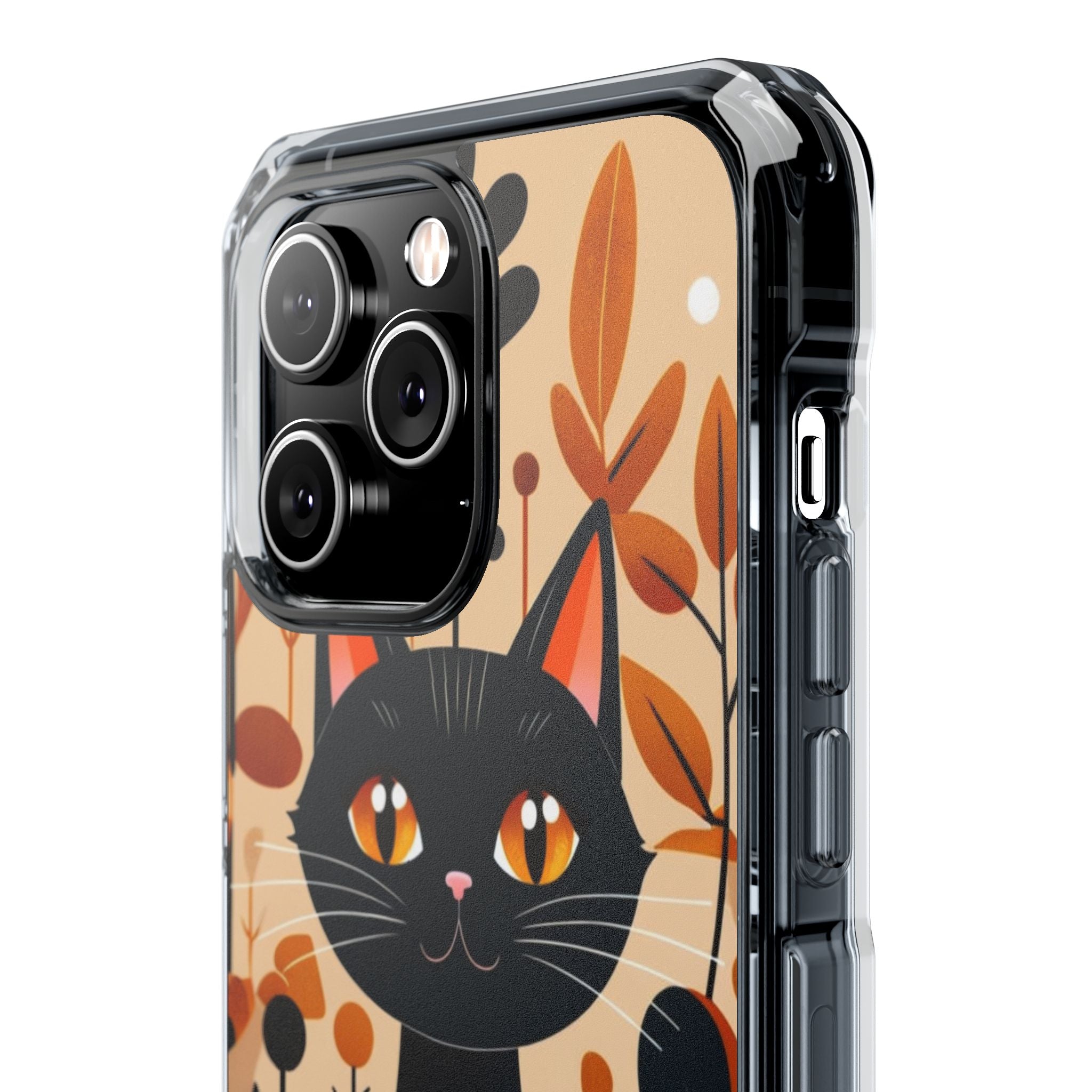 Black Cat Glow iPhone 14 Pro Max Case - Impact