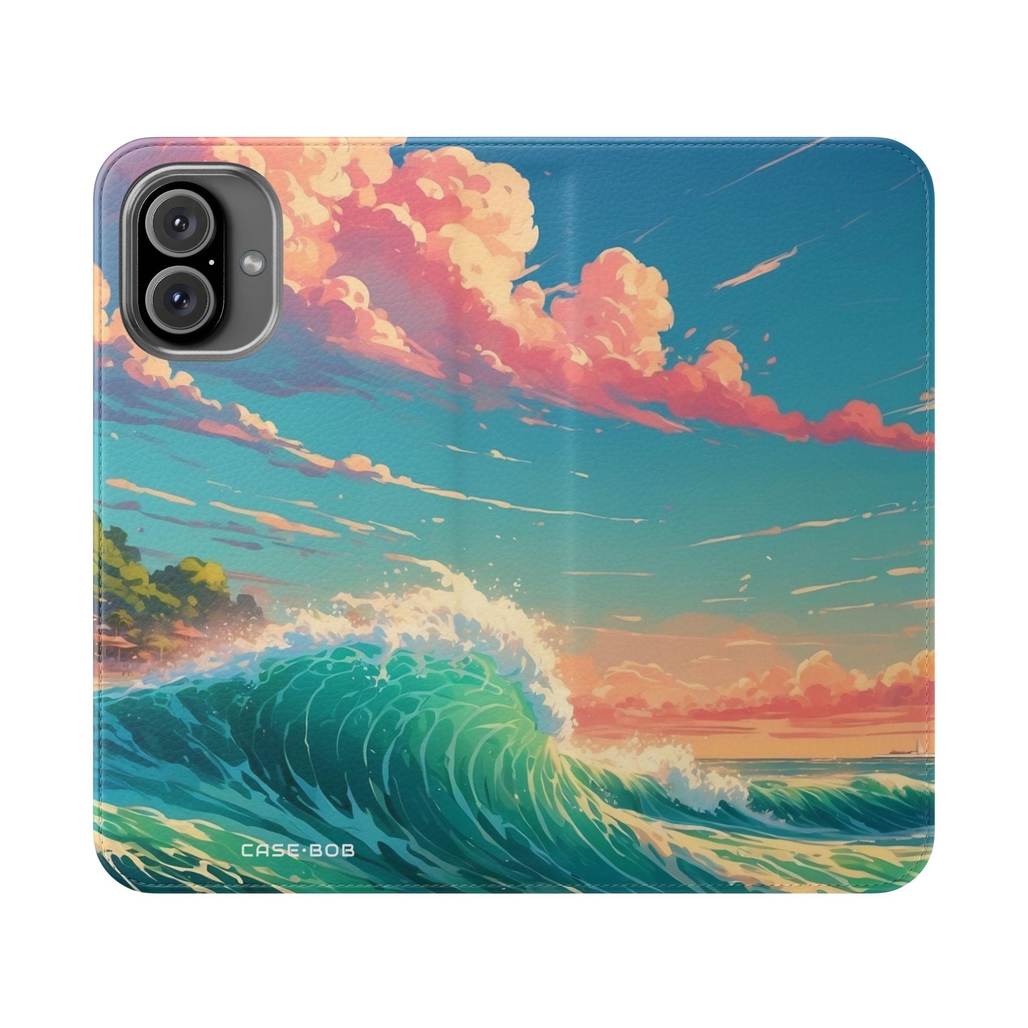 Sunset Wave - iPhone 16 Plus Case - Wallet
