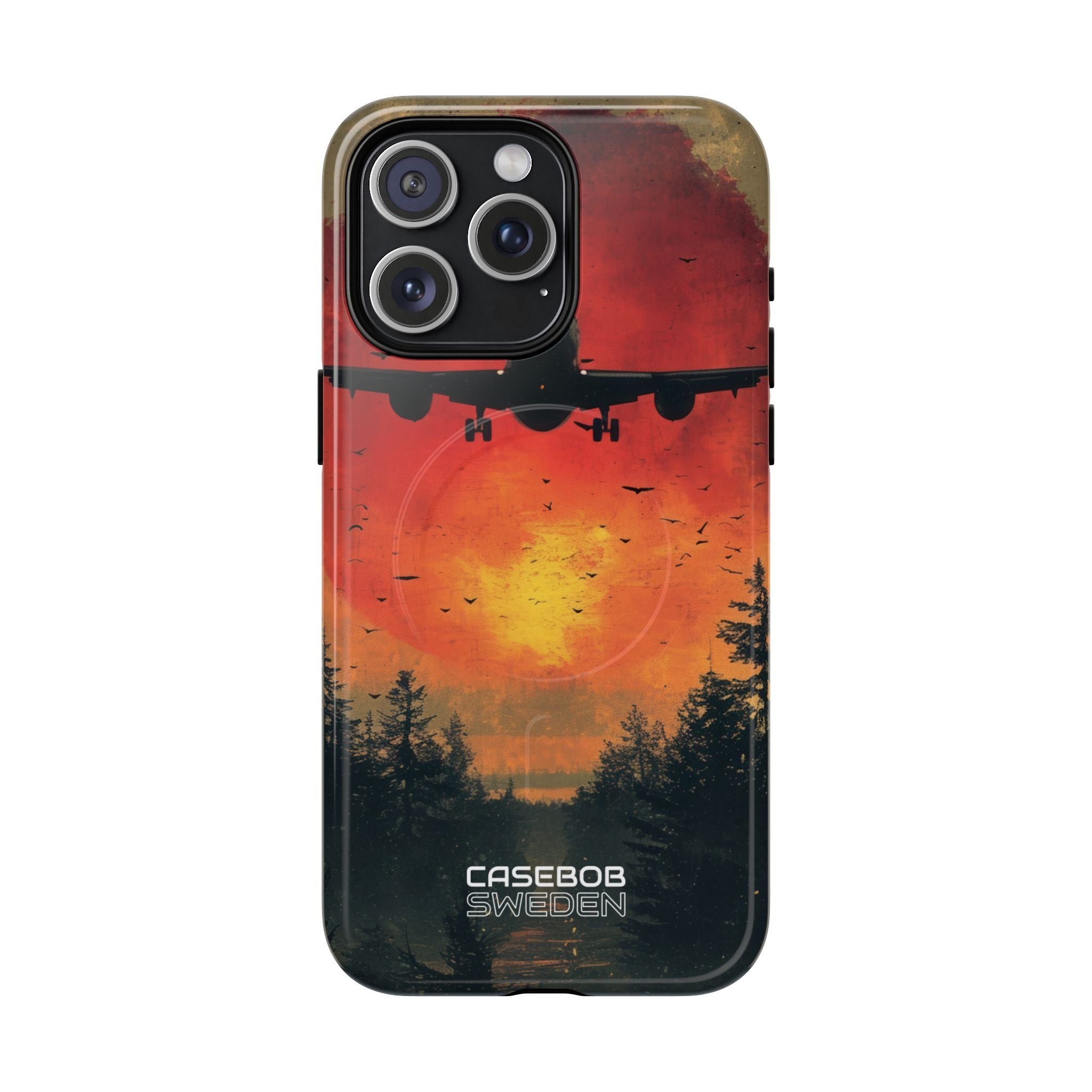 Crimson Sky Flight iPhone 15 - Tough+
