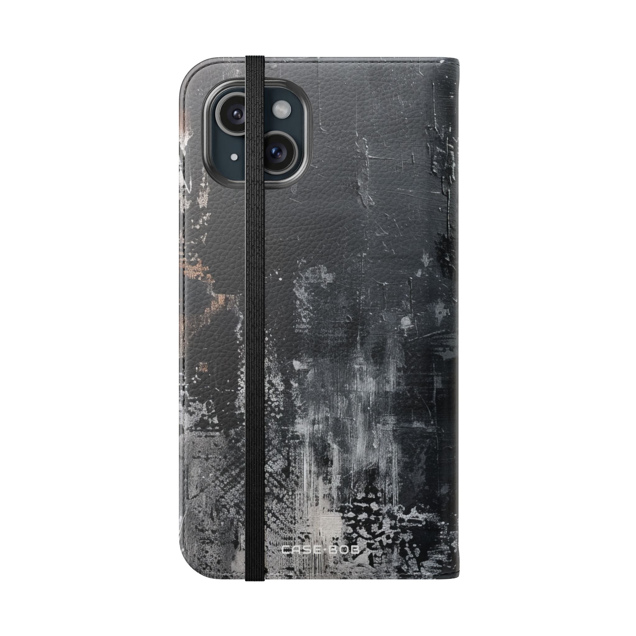 Midnight Brushstroke - iPhone 15 Plus Case - Wallet