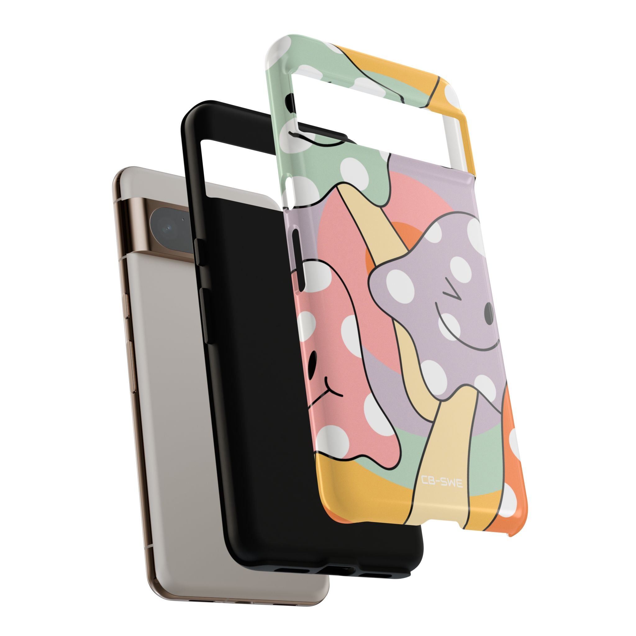 Playful Mushroom Friends - Google Pixel Case