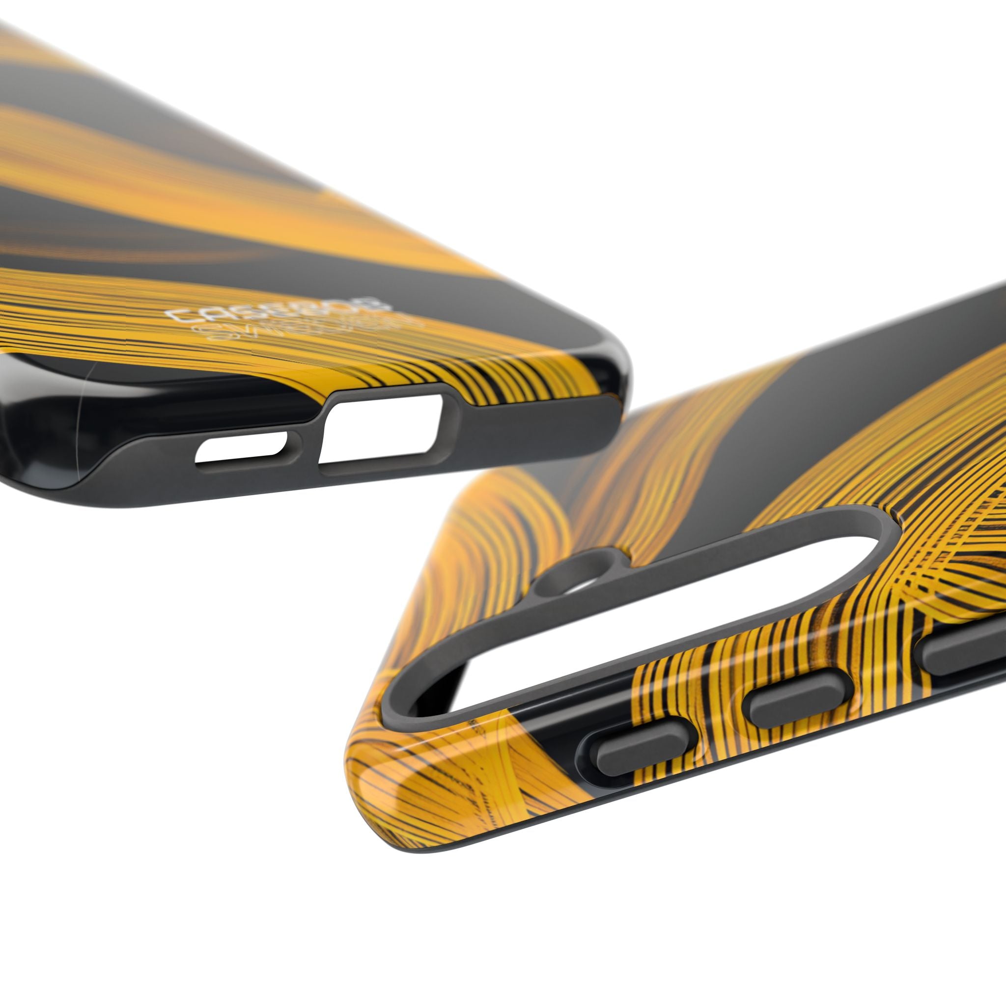 Gele Flow Lijnen Samsung S25 - Tough