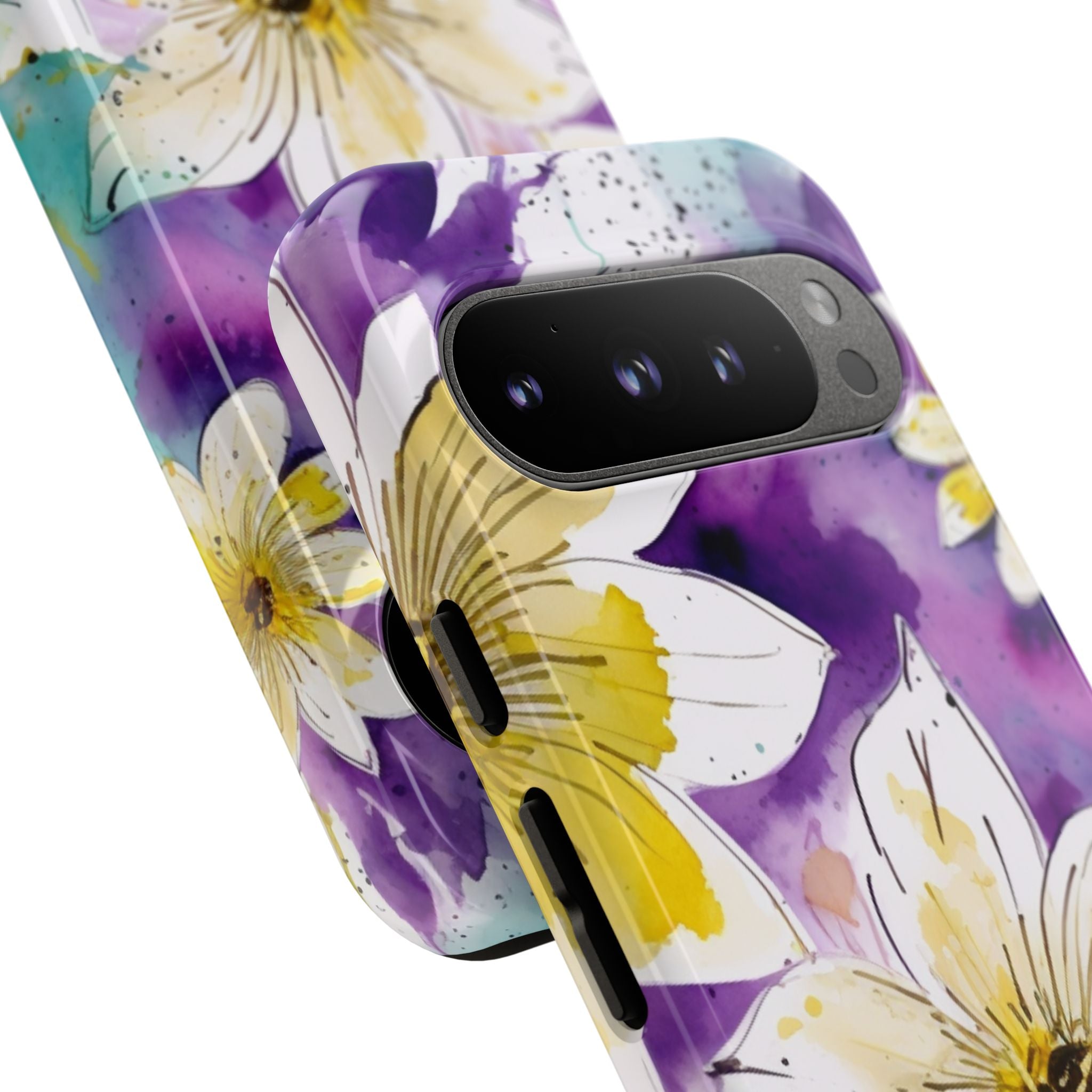 Vibrant Watercolor Flowers - Google Pixel Case