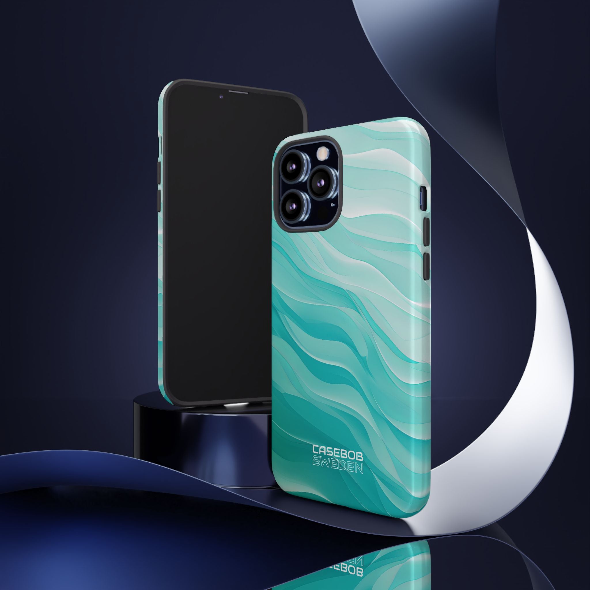 Soothing Aqua Waves iPhone 13 - Tough