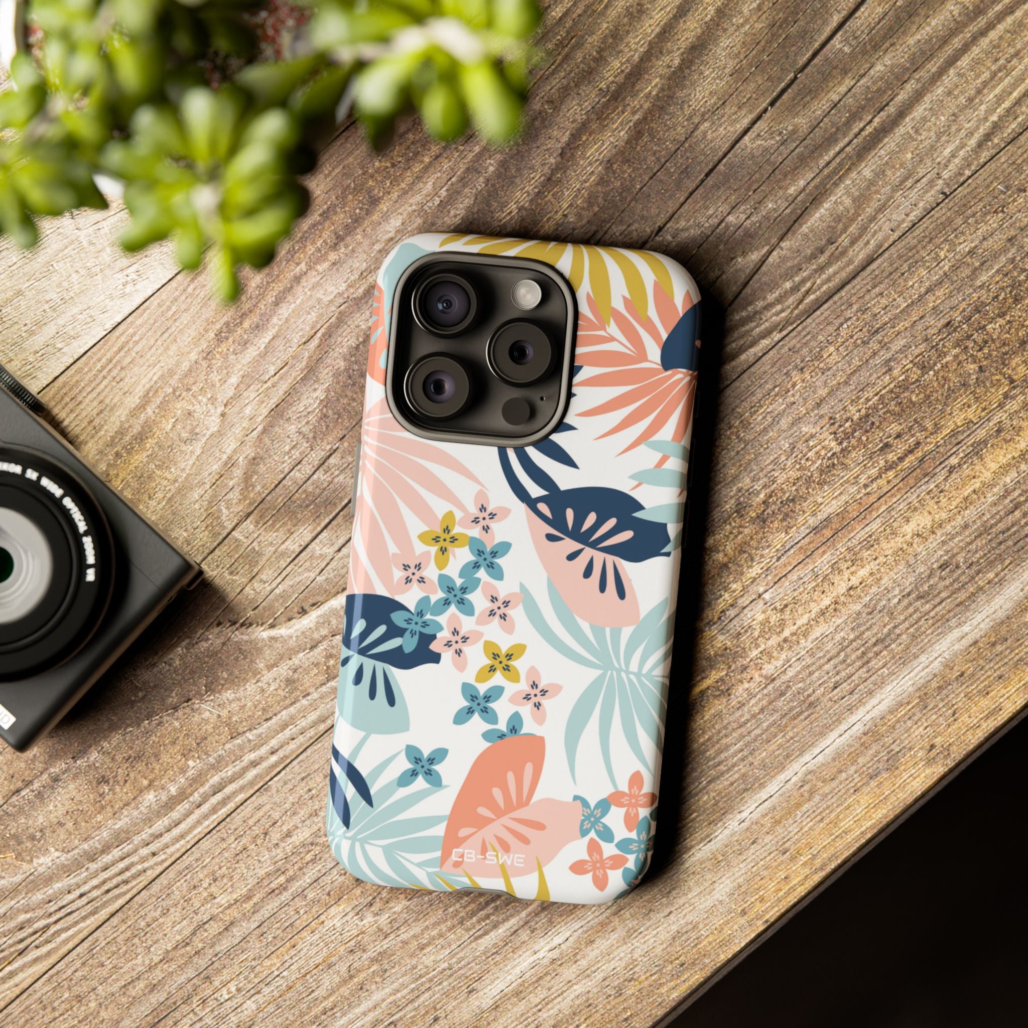 Tropical Foliage Blooms - iPhone Case