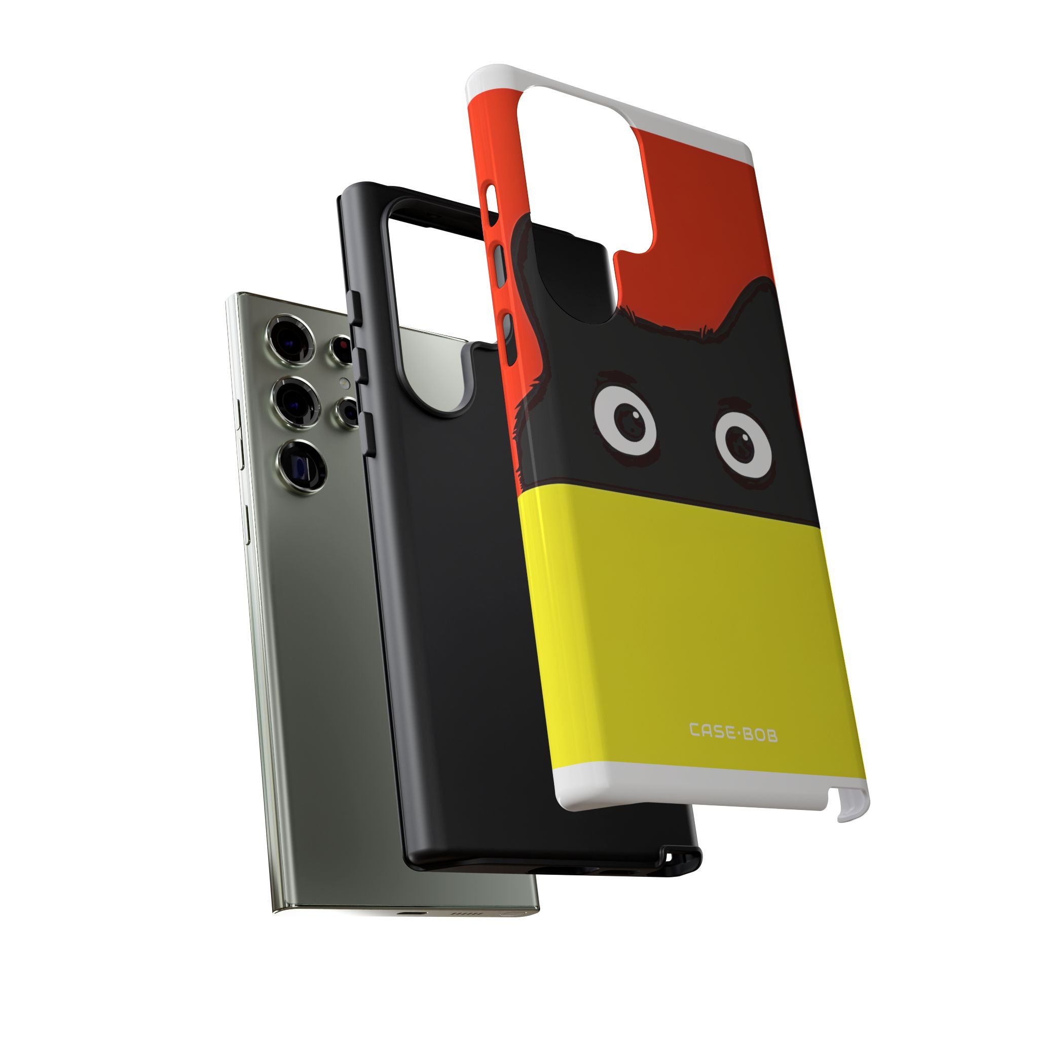 Peekaboo Cat Crimson Samsung S23 Ultra Case - Tough