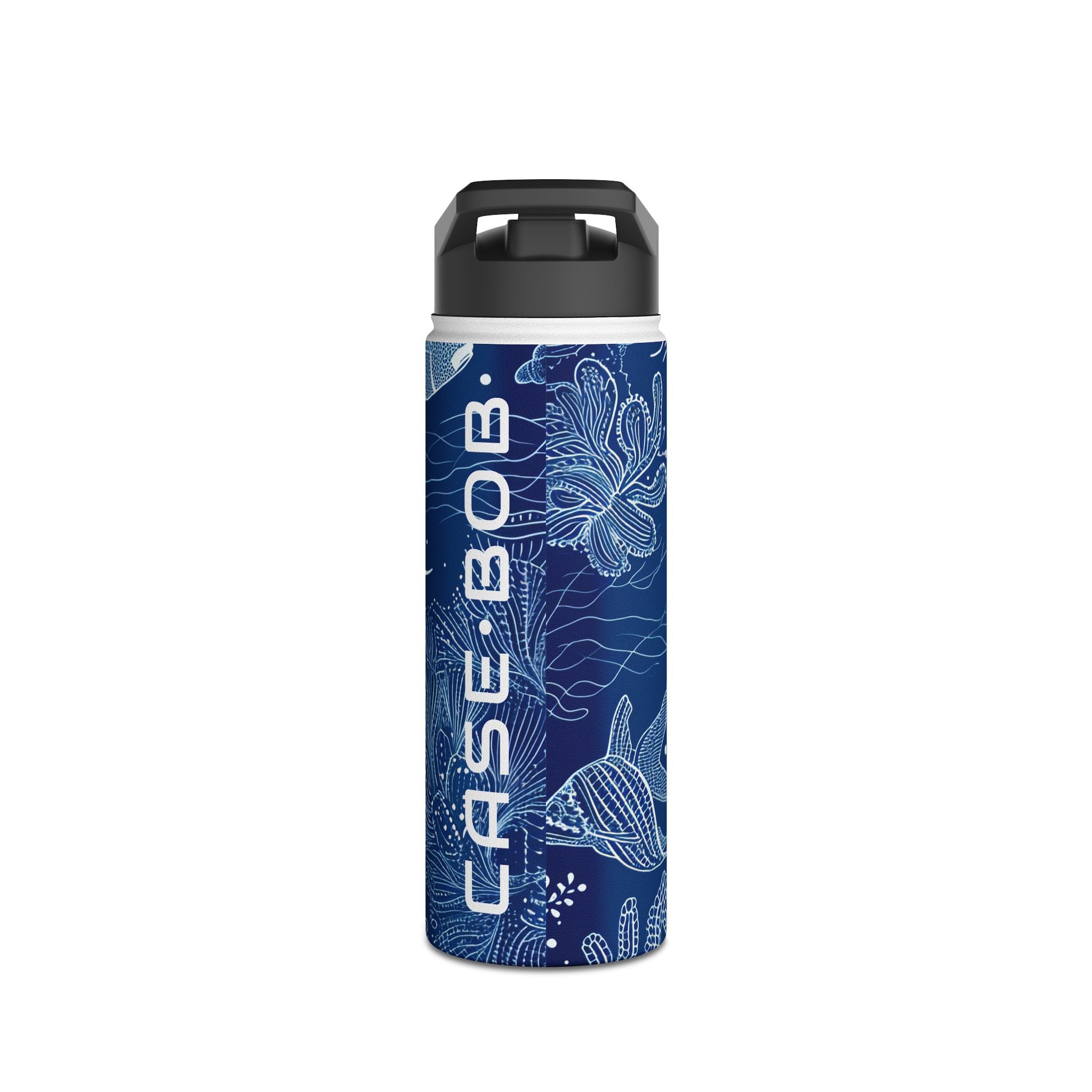 Blue Scale Reef - Stainless Steel Water Bottle