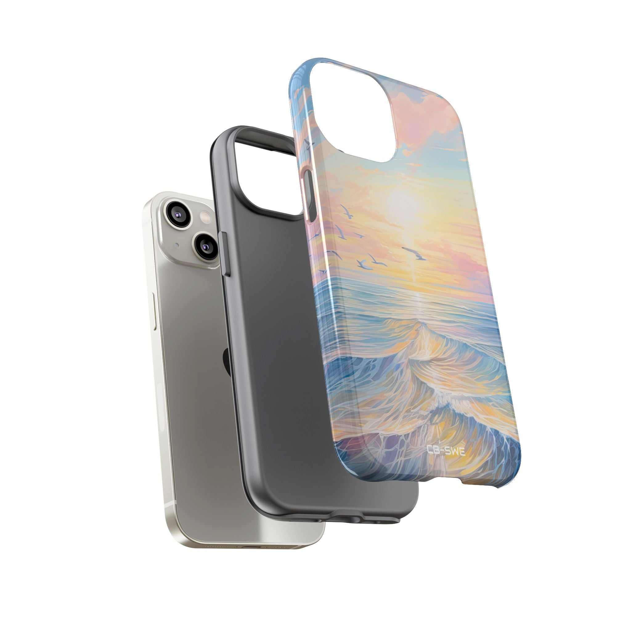 Gentle Waves Embrace - iPhone Case