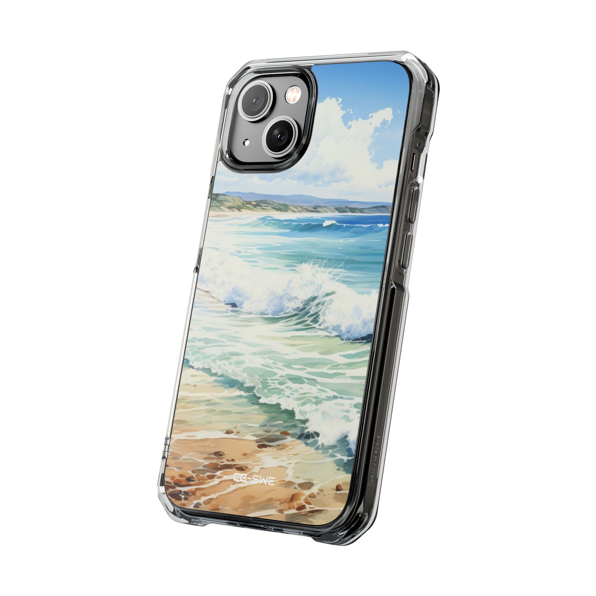 Serene Coastal Watercolors iPhone Case - Impact