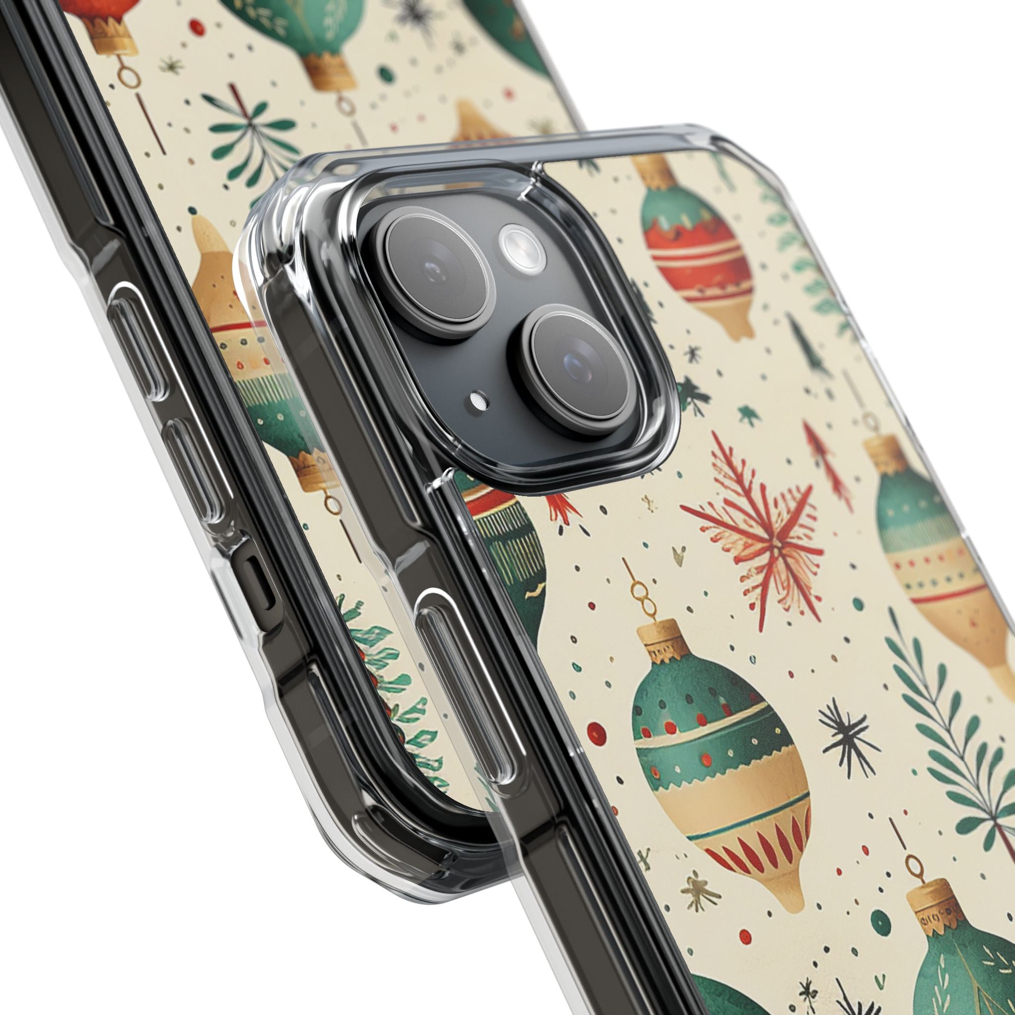 Teal Ornaments iPhone 15 Case - Impact