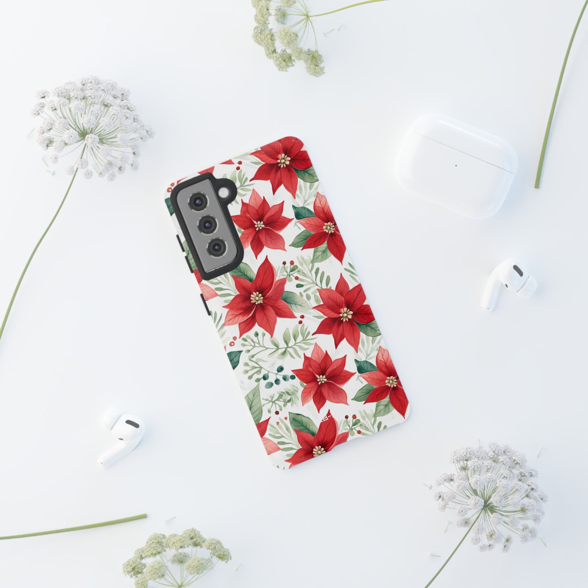 Poinsettias Bloom Bright - Samsung Case