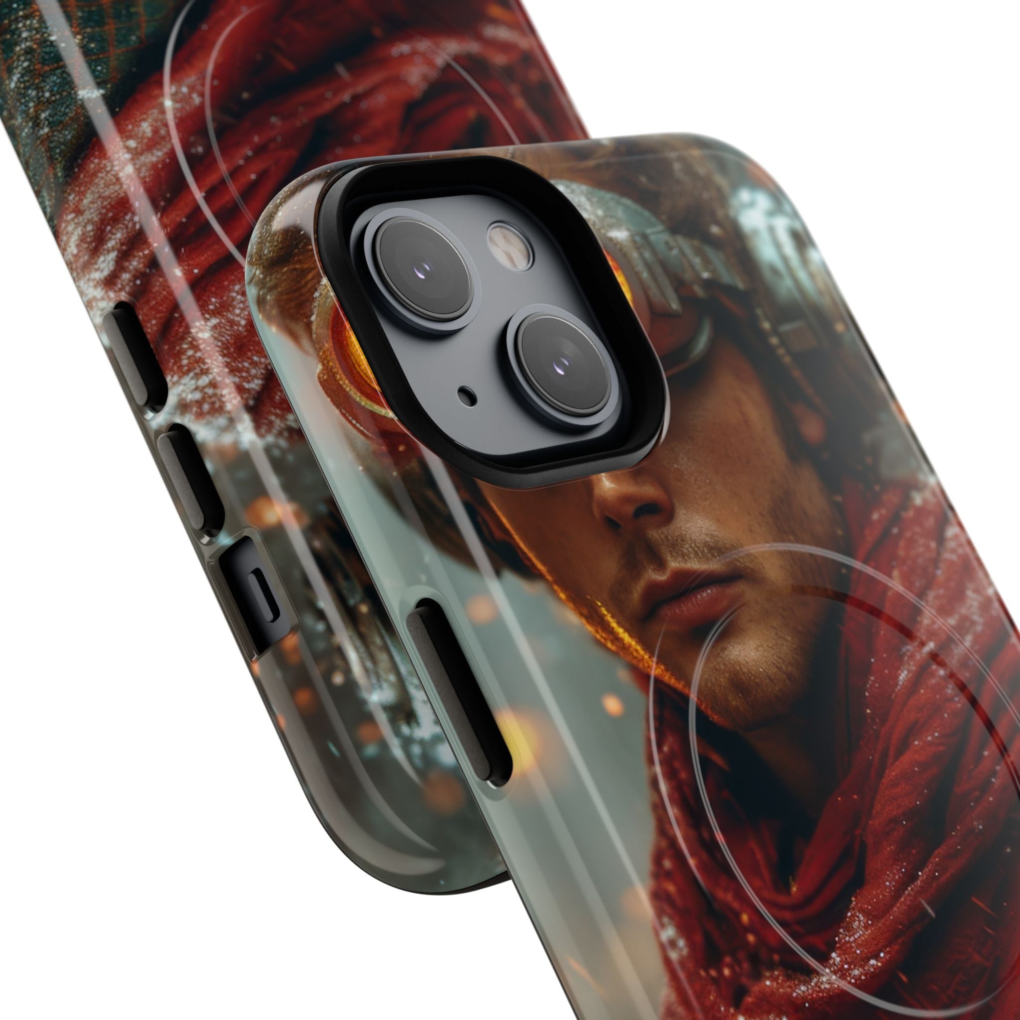 Futuristic Steampunk Explorer iPhone 14 - Tough+