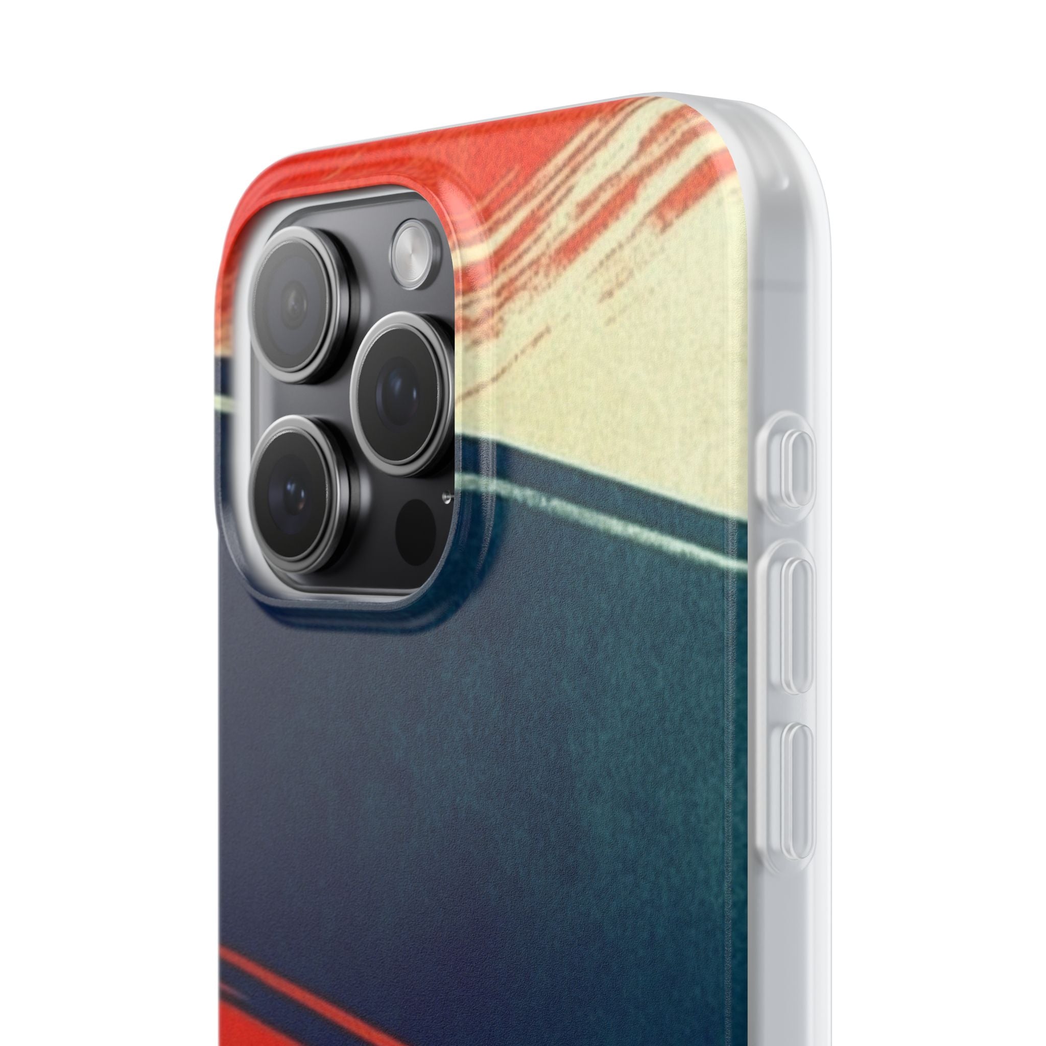 Blue Diagonal Motion iPhone 15 Pro Max Case - Soft