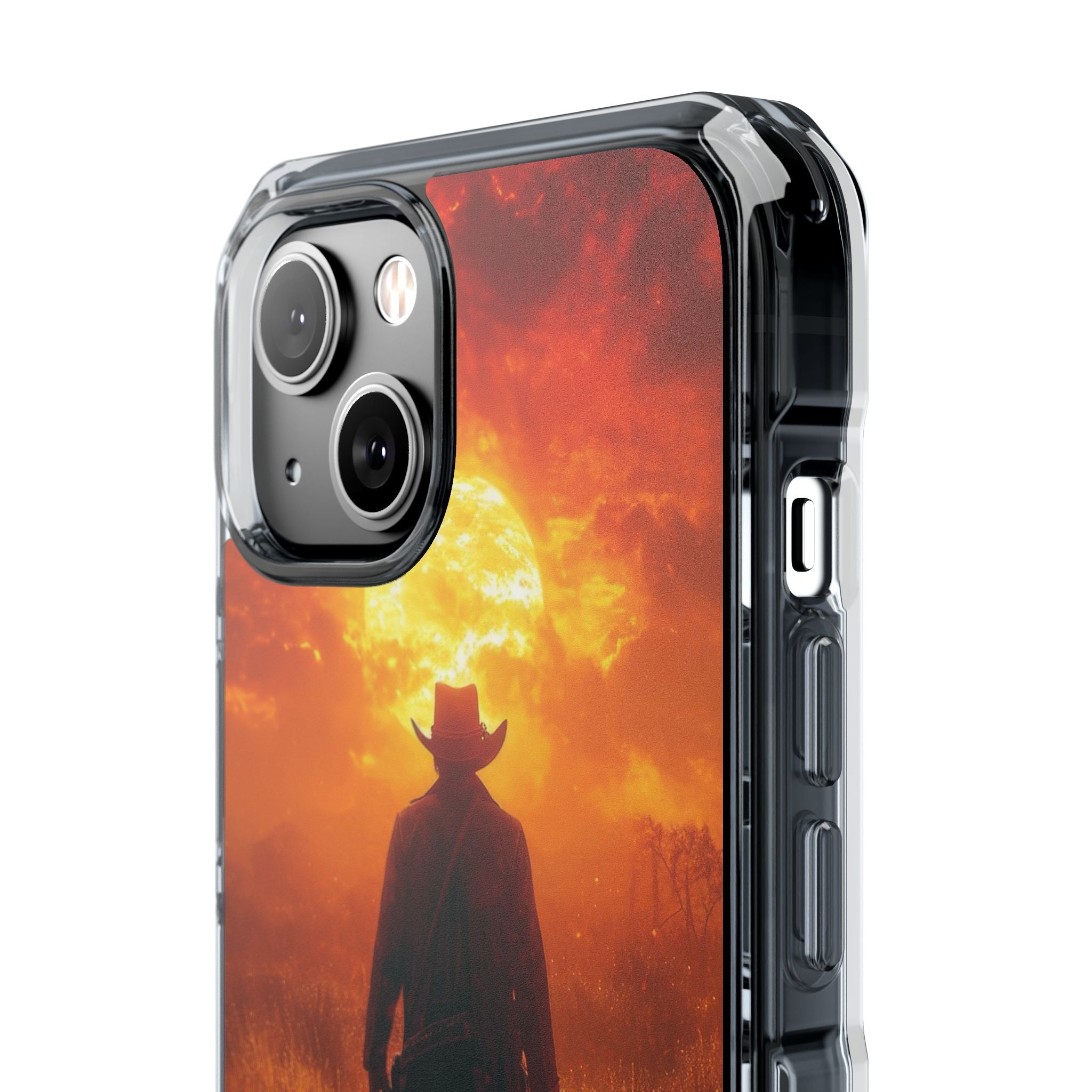 Fiery Sunset Cowboy iPhone 14 - Impact Clear+