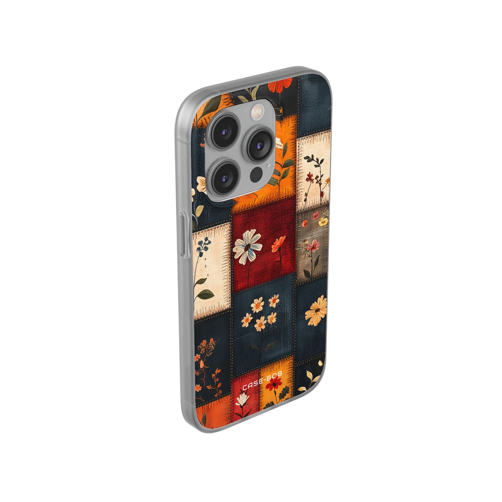 Patchwork Blooms iPhone 14 Pro Case - Soft