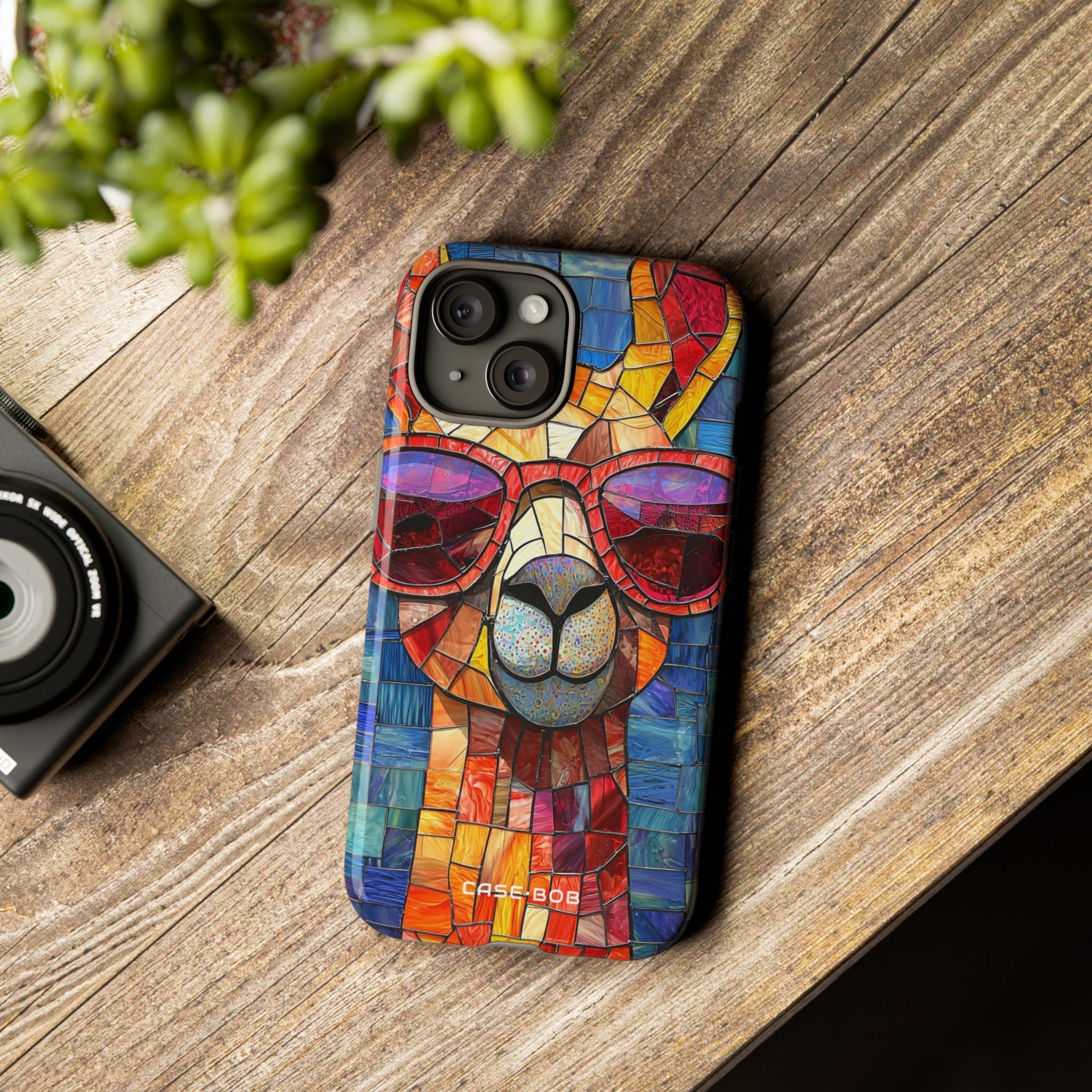 Llama Glow iPhone 15 Case - Tough