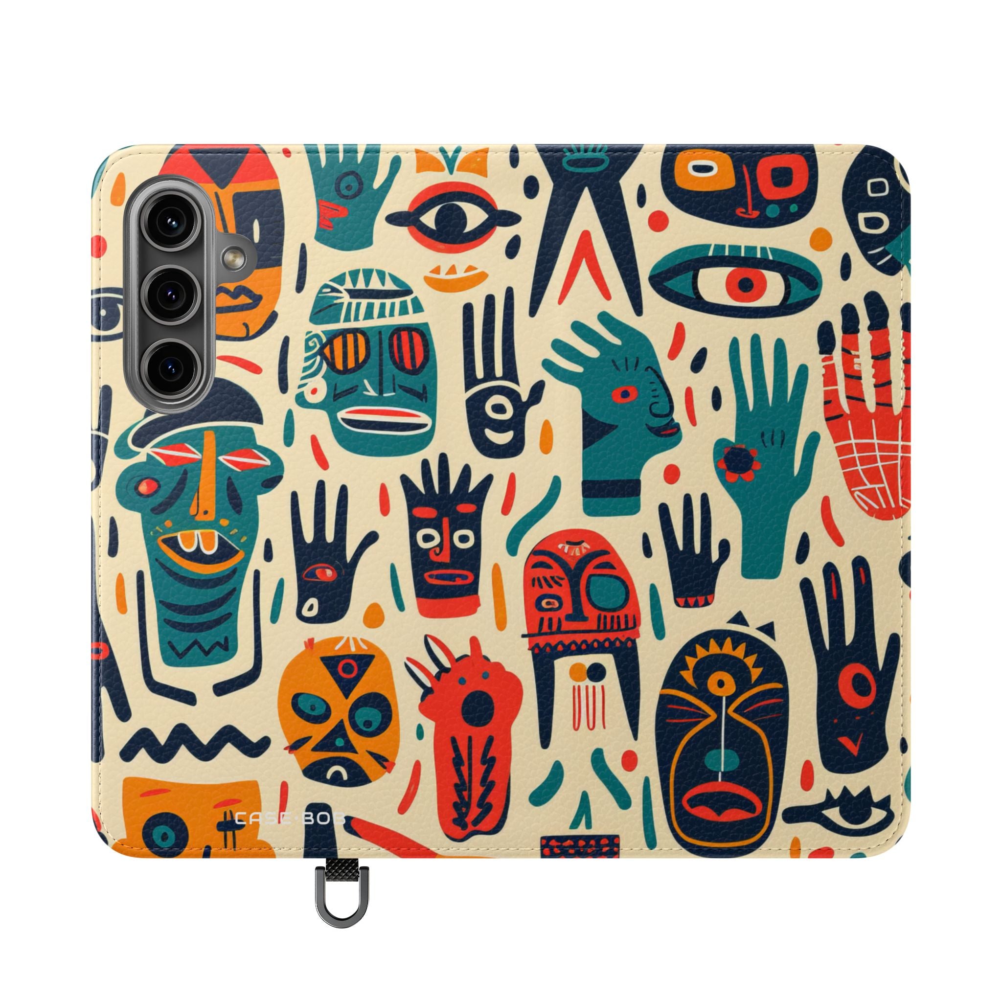Tribal Faces - Samsung S24 Case - Wallet
