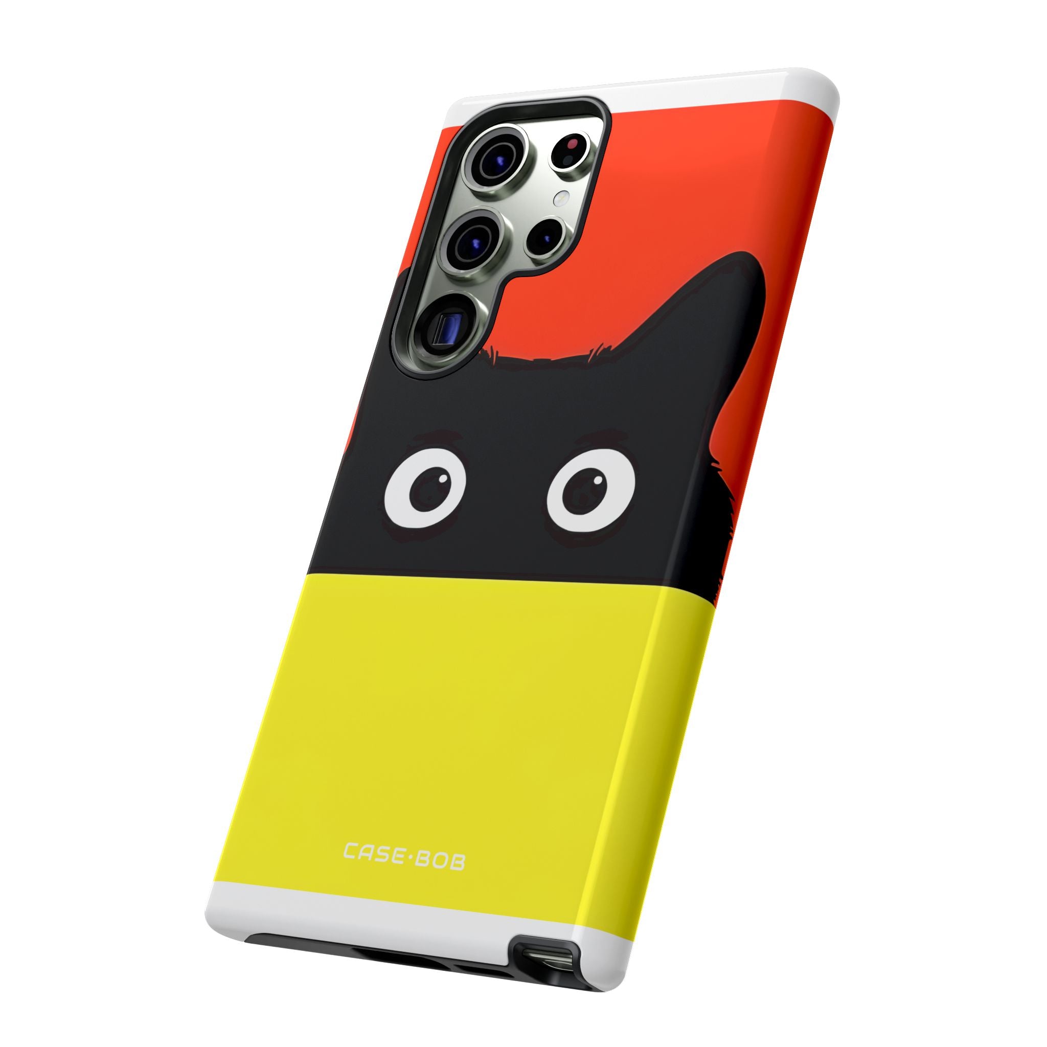 Peekaboo Cat Crimson Samsung S23 Ultra Case - Tough
