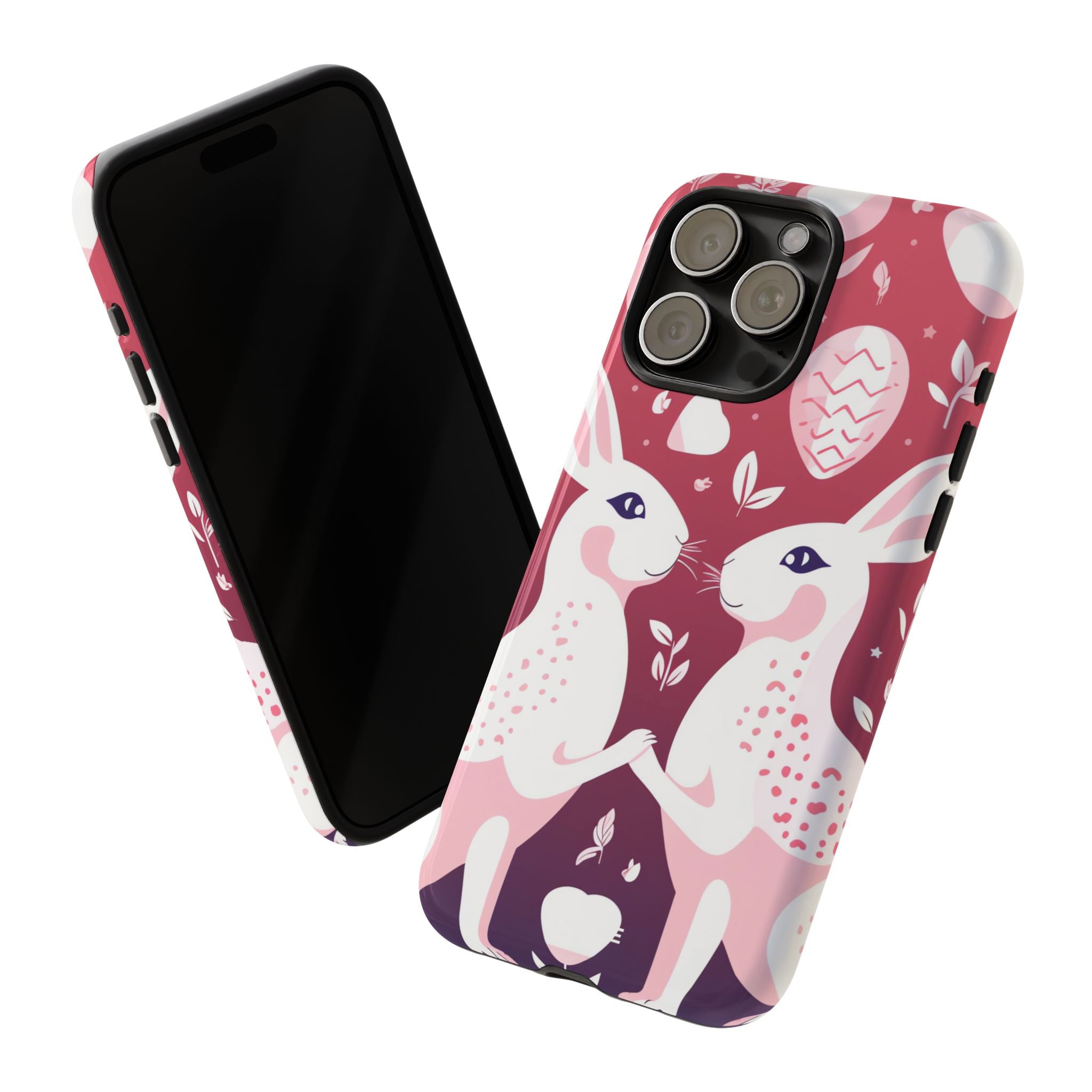 Rabbits Share Joy - iPhone Case
