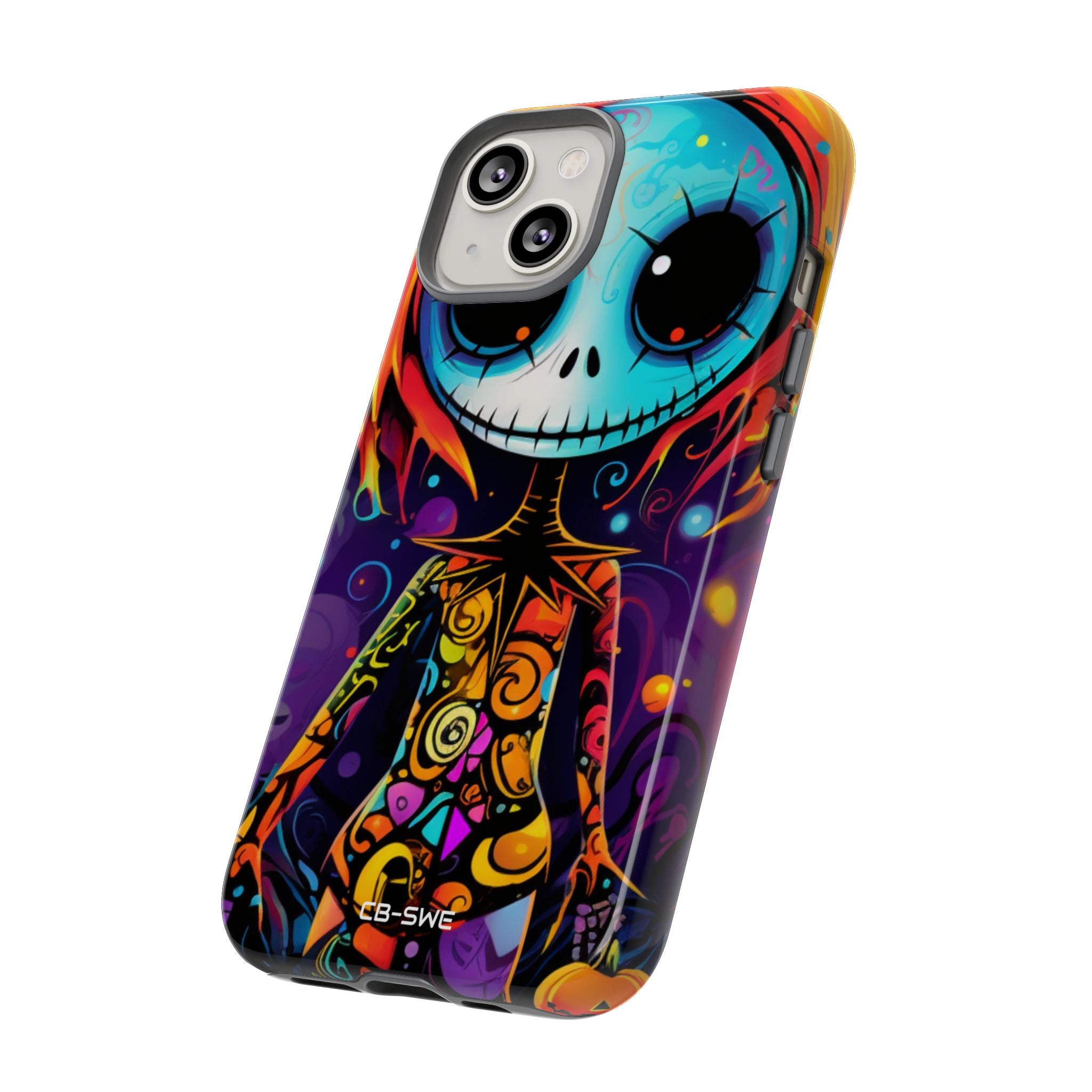 Skeletal Figure Laughs - iPhone Case