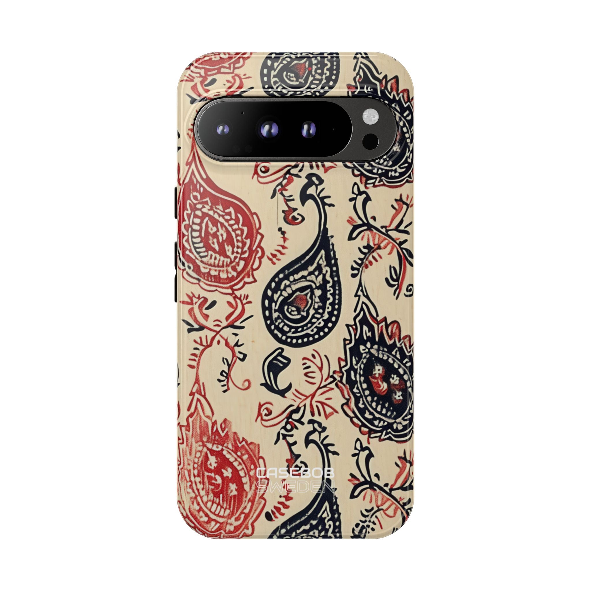 Navy Paisley Swirl Google Pixel 9 - Tough