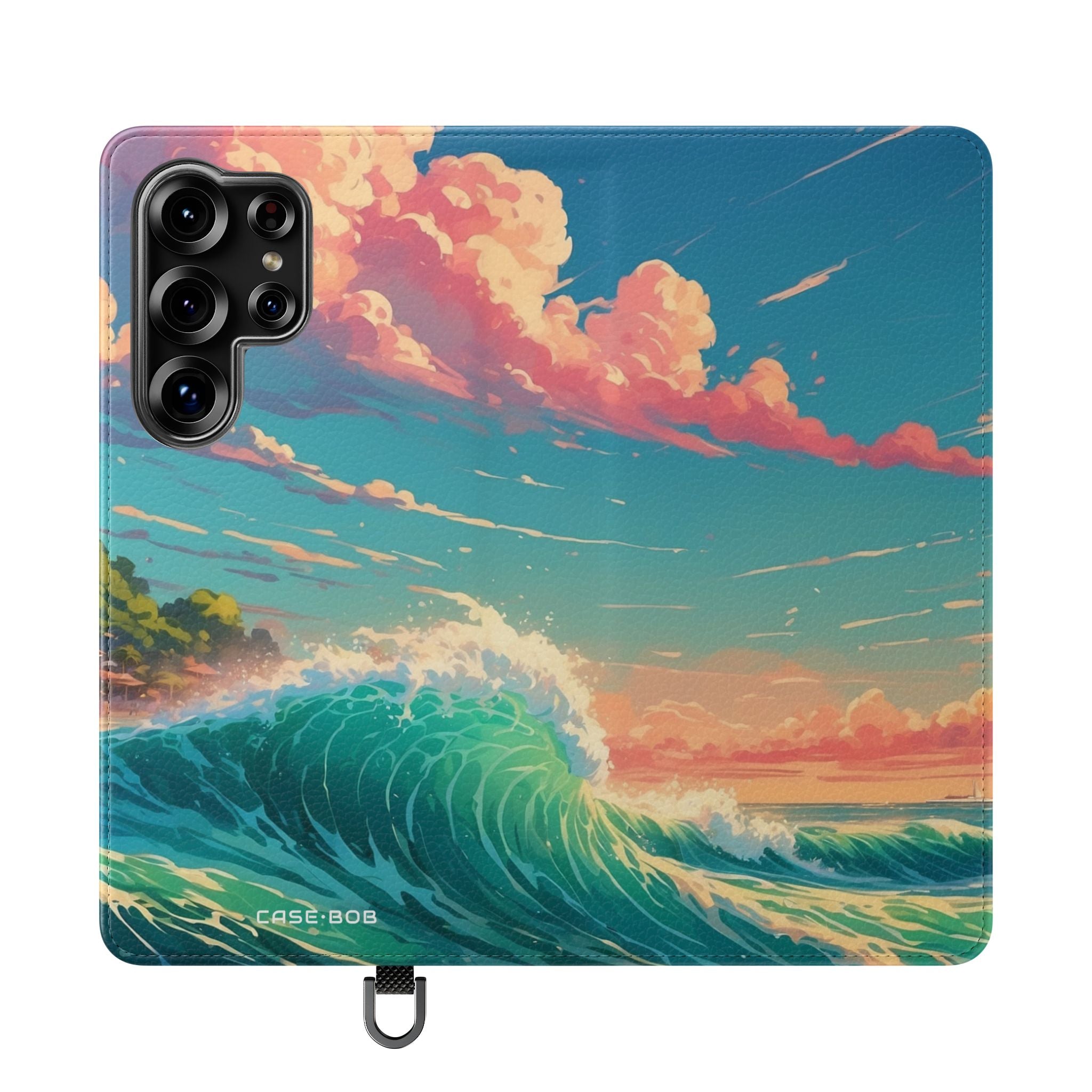 Sunset Wave - Samsung S25 Ultra Case - Portemonnee