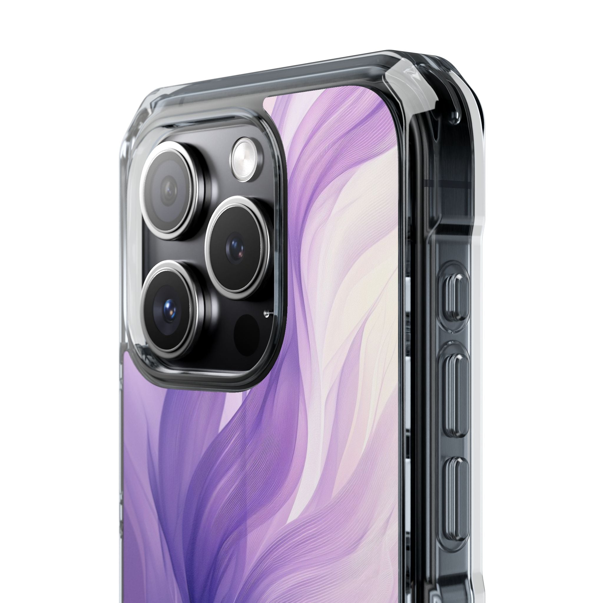 Purple Ribbon Waves iPhone 15 Pro Case - Impact