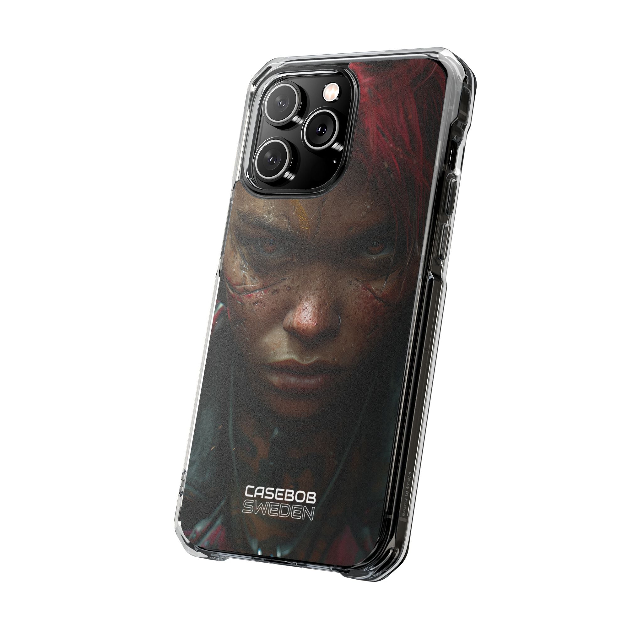 Cyberpunk Rebel Portrait iPhone 14 - Impact Clear+