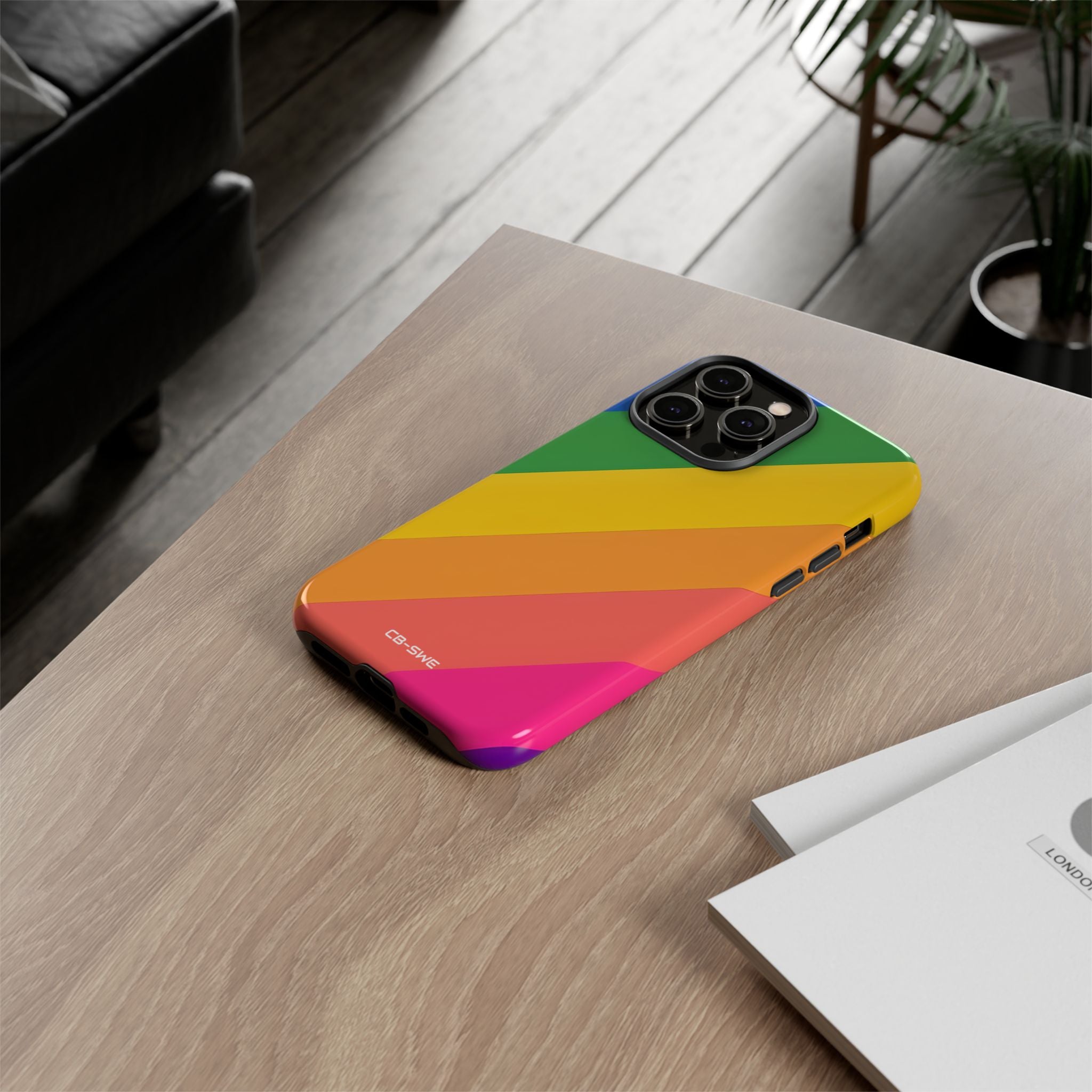 Vibrant Geometric Spectrum - iPhone Case