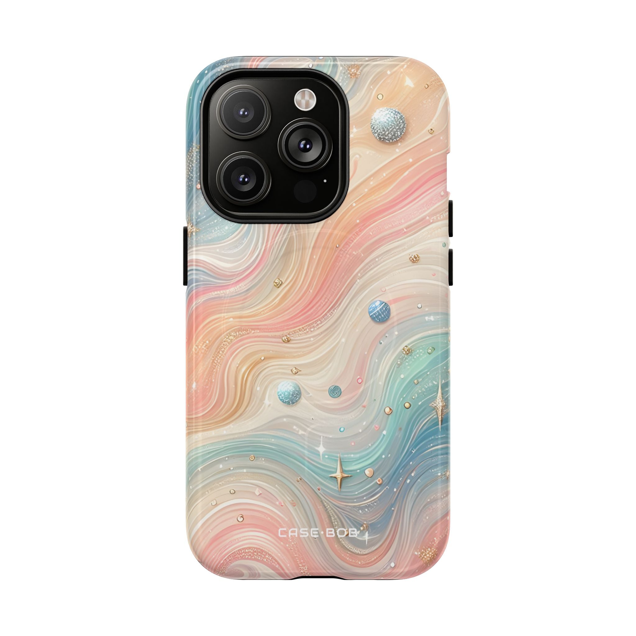 Iridescent Swirls iPhone 14 Pro Case - Tough+