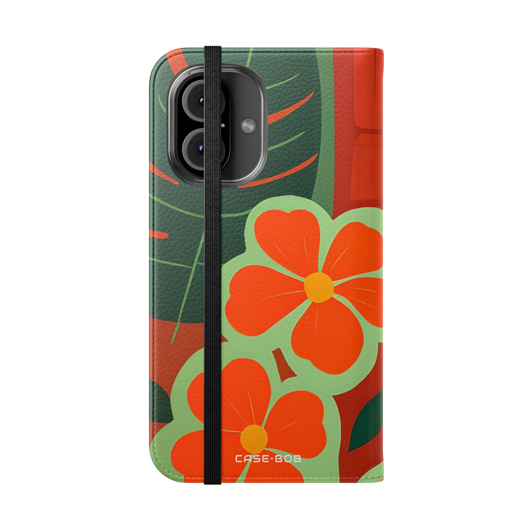 Orange Blossom Mozaïek - iPhone 16 Case - Portemonnee