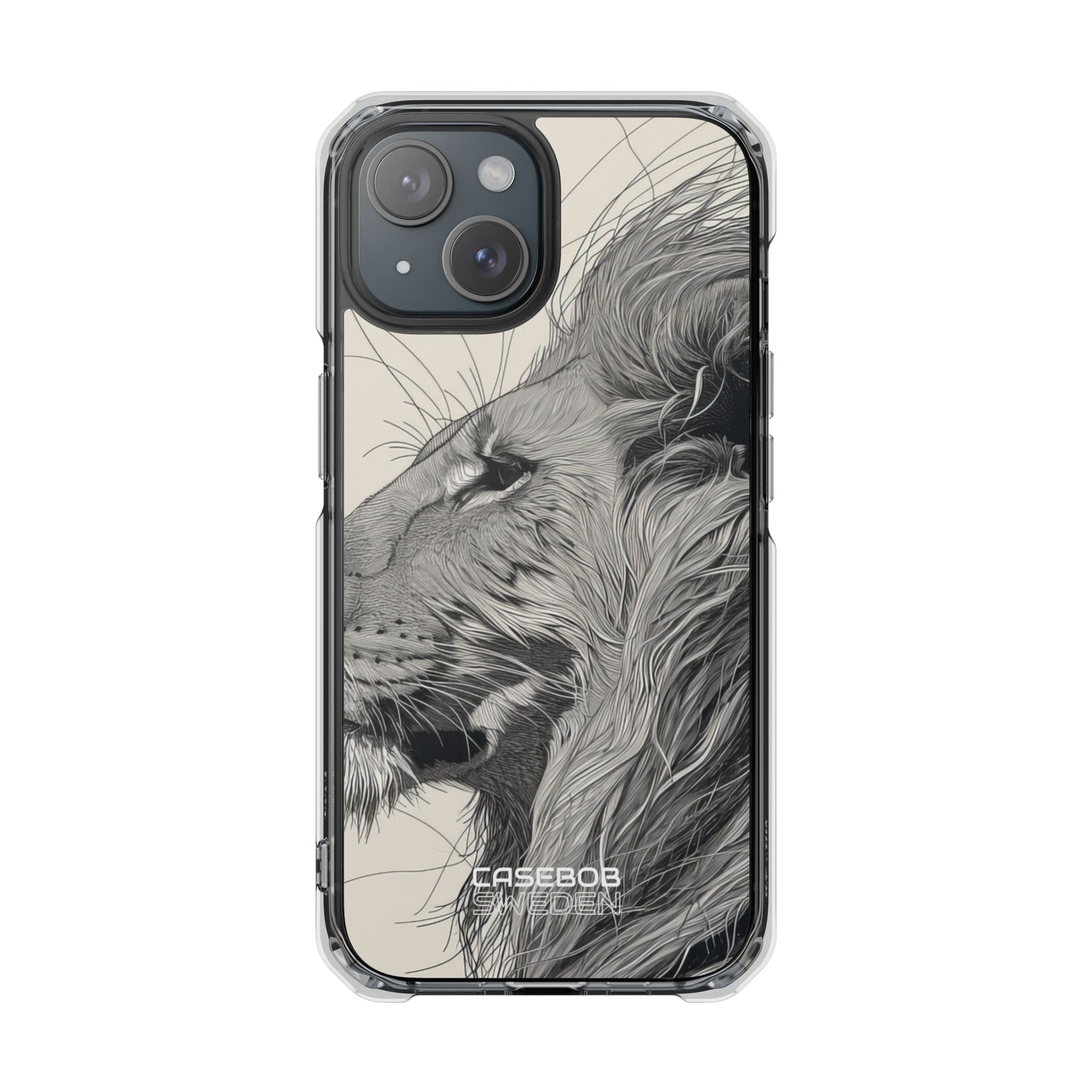 Majestic Lion Profile iPhone 15 - Impact Clear+