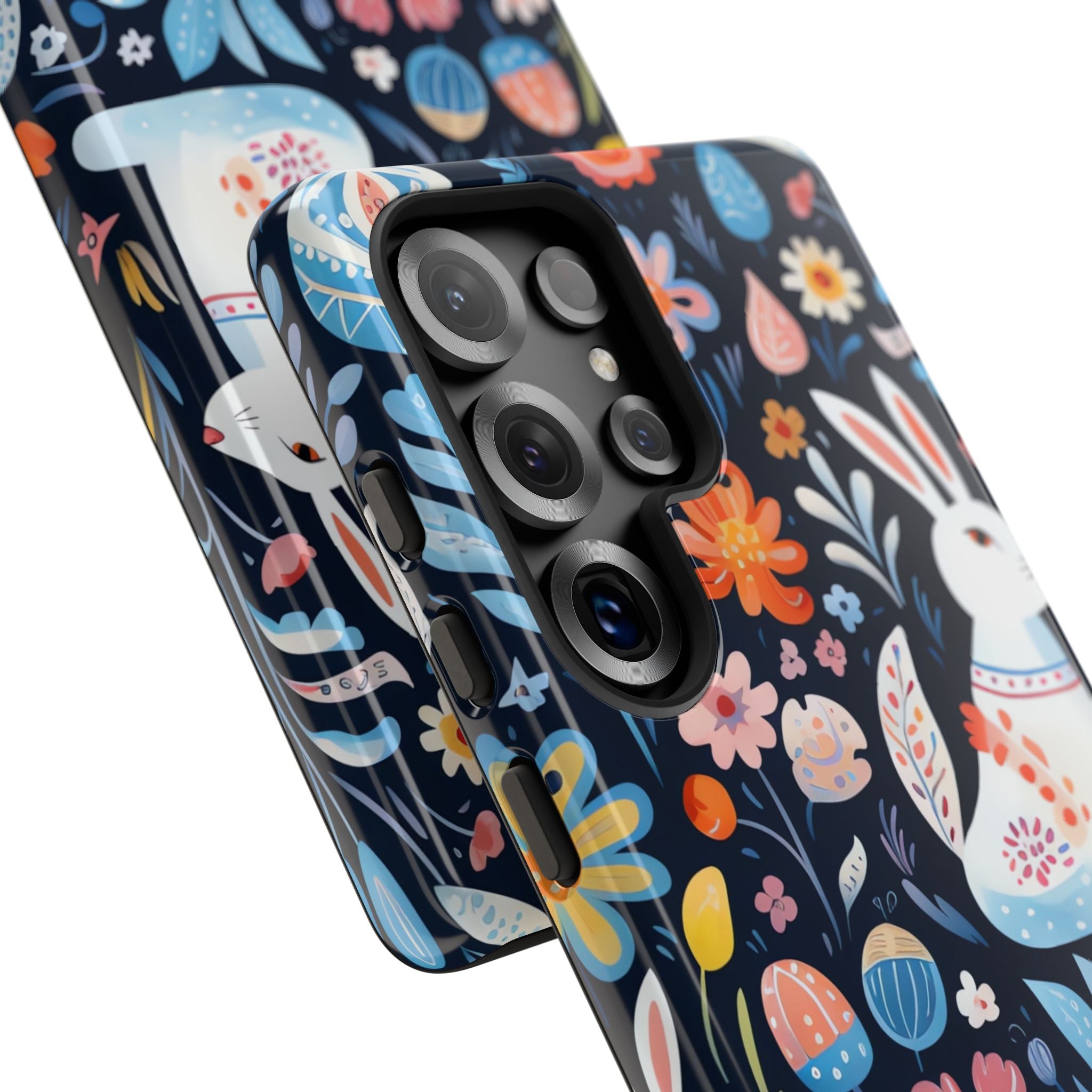 Bunnies Play Among Flowers - Samsung Case