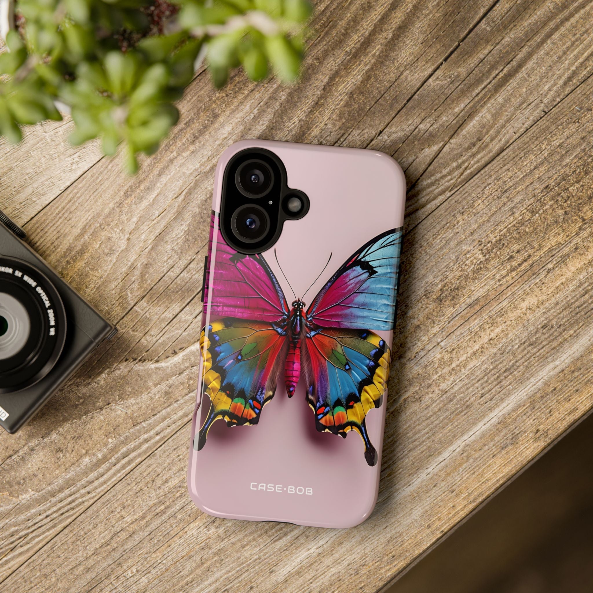 Vivid Butterfly iPhone 16 Case - Tough