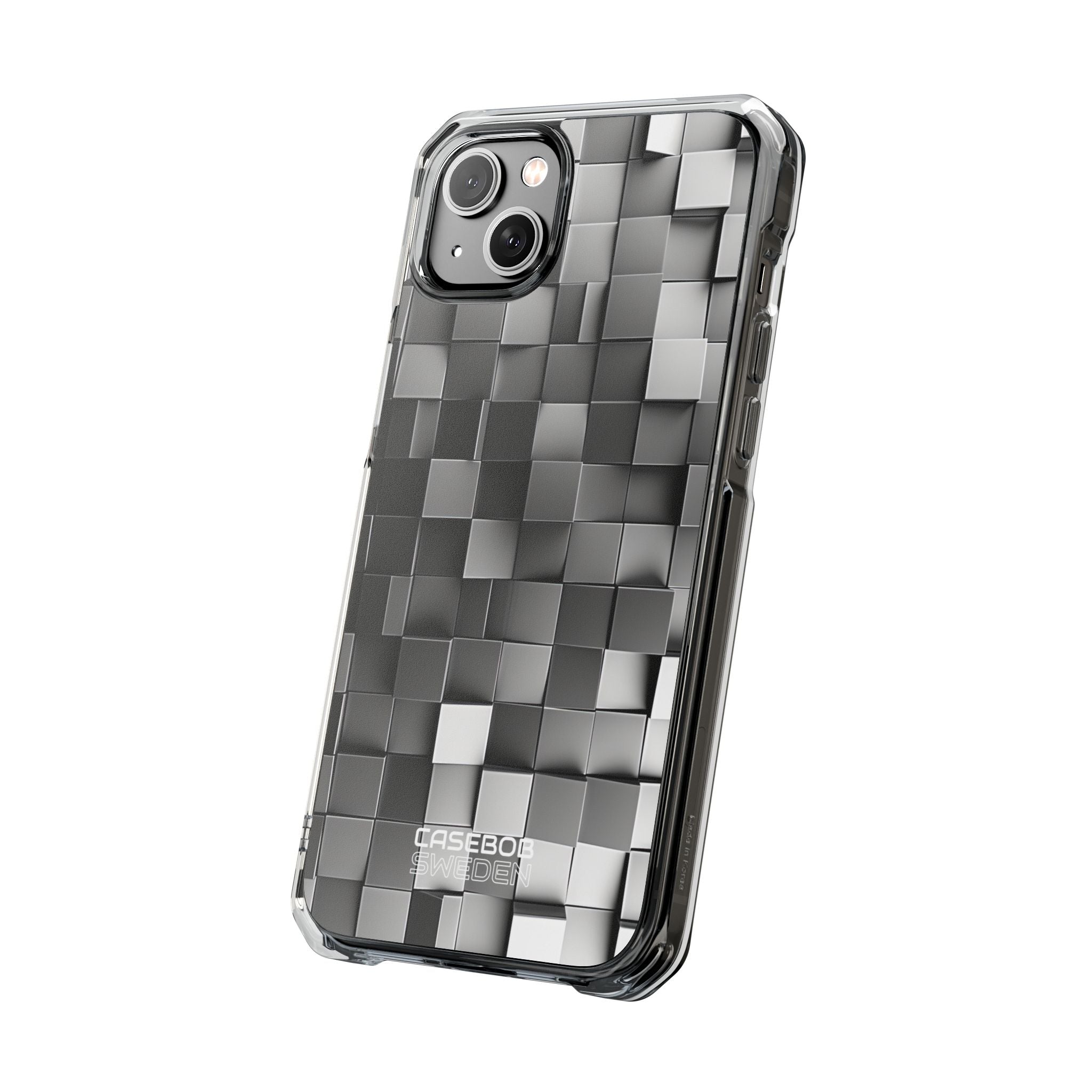 Monochrome Cube Depth iPhone 14 - Impact Clear+
