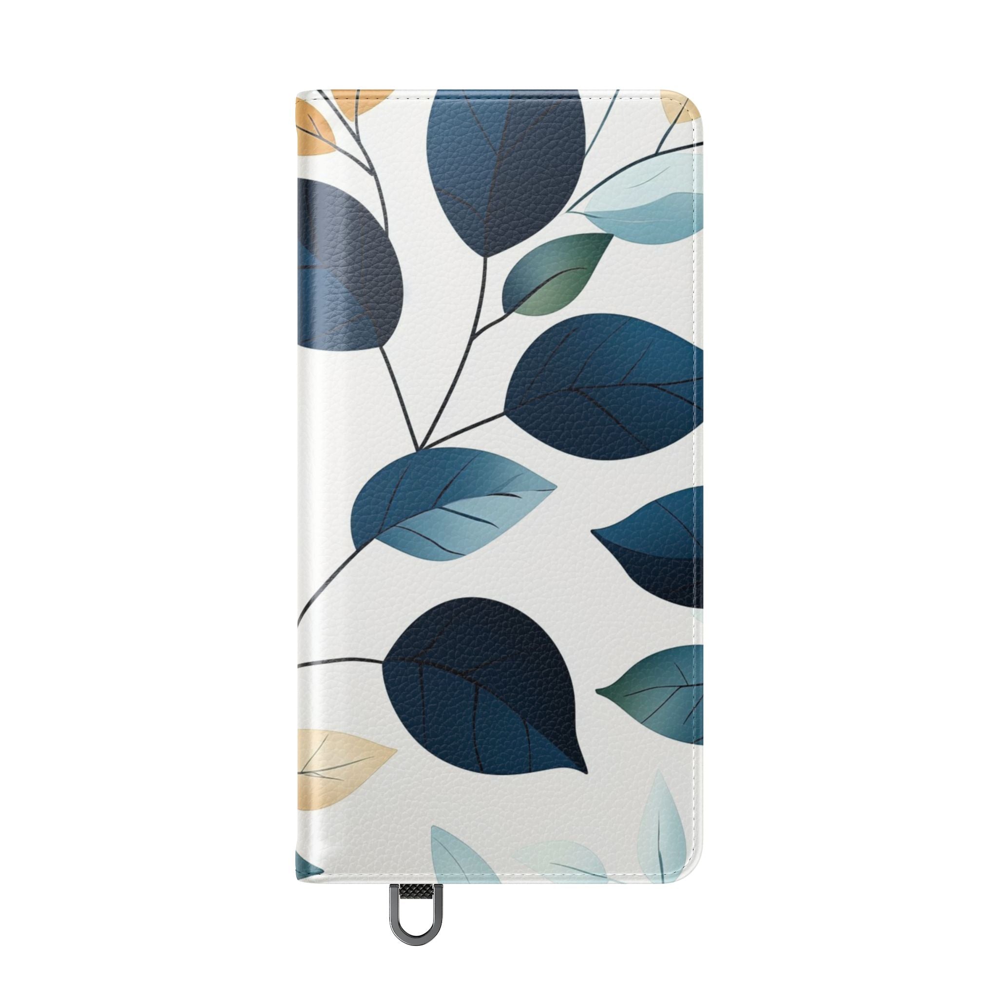Navy Leaf Veins - Samsung S25 Ultra Case - Lompakko