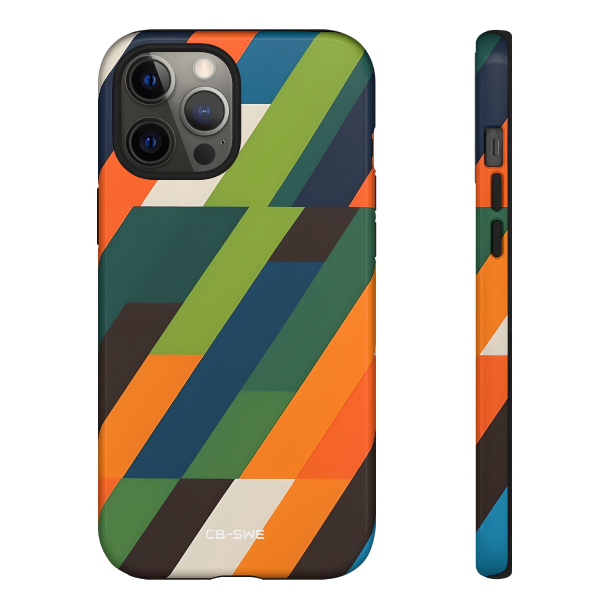 Geometric Color Intersection - iPhone Case