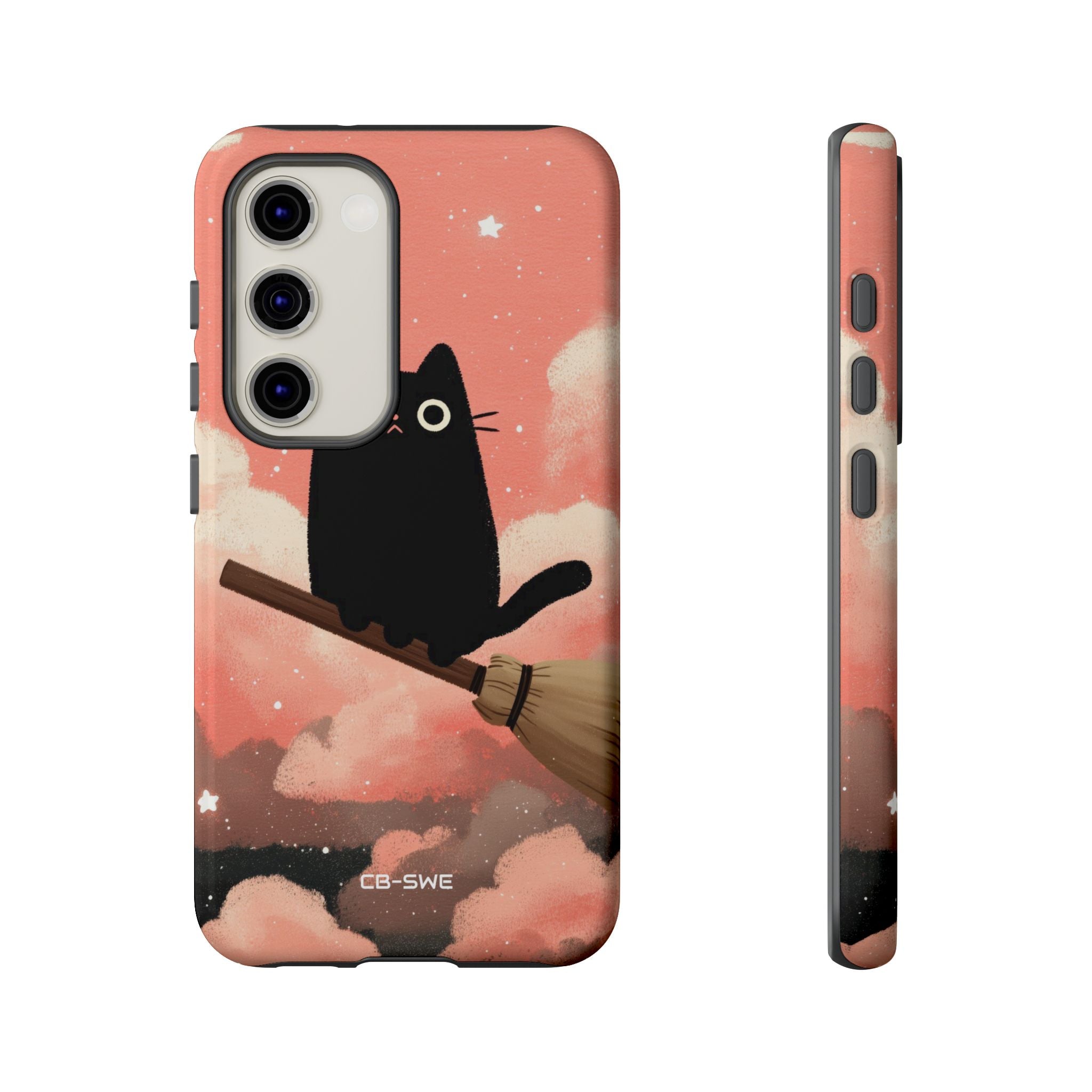 Cat Rides Broom - Samsung Case