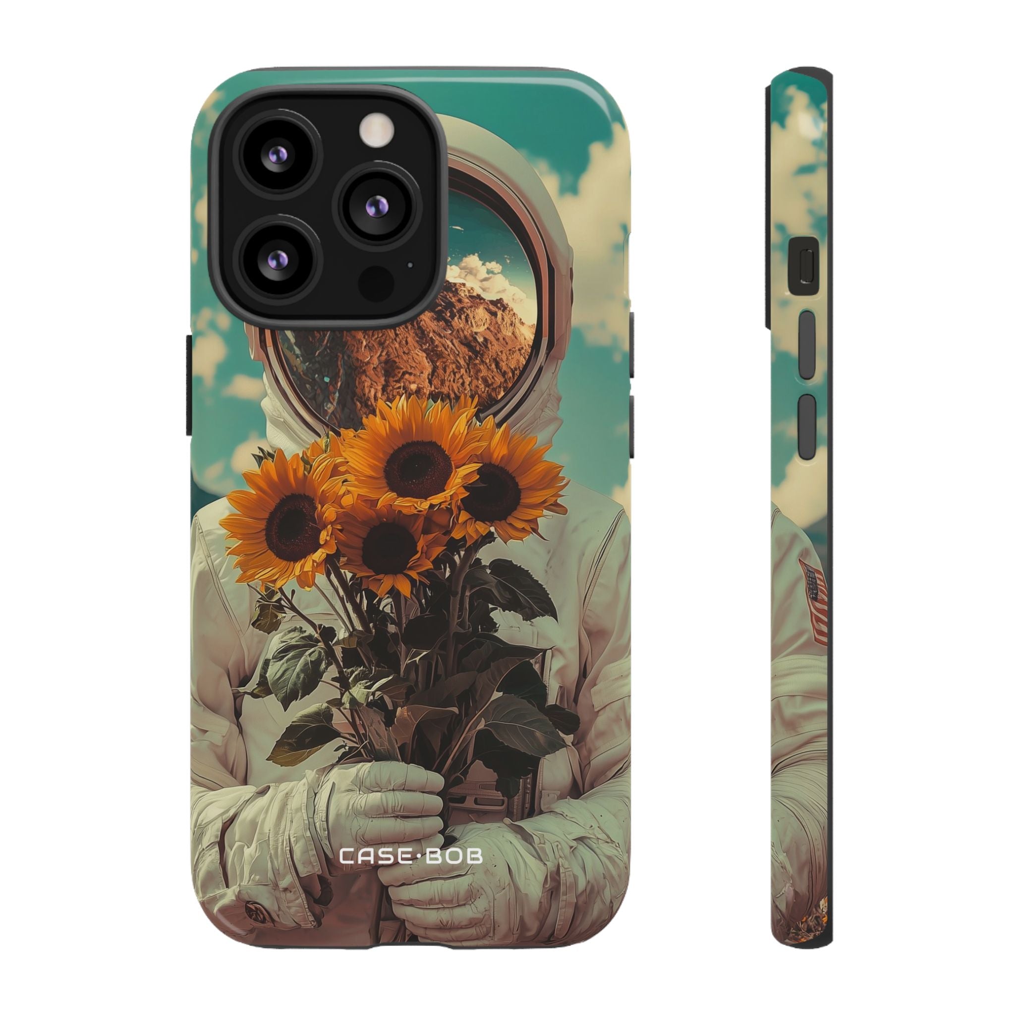 Sunflower Astronaut iPhone 13 Pro Case - Tough