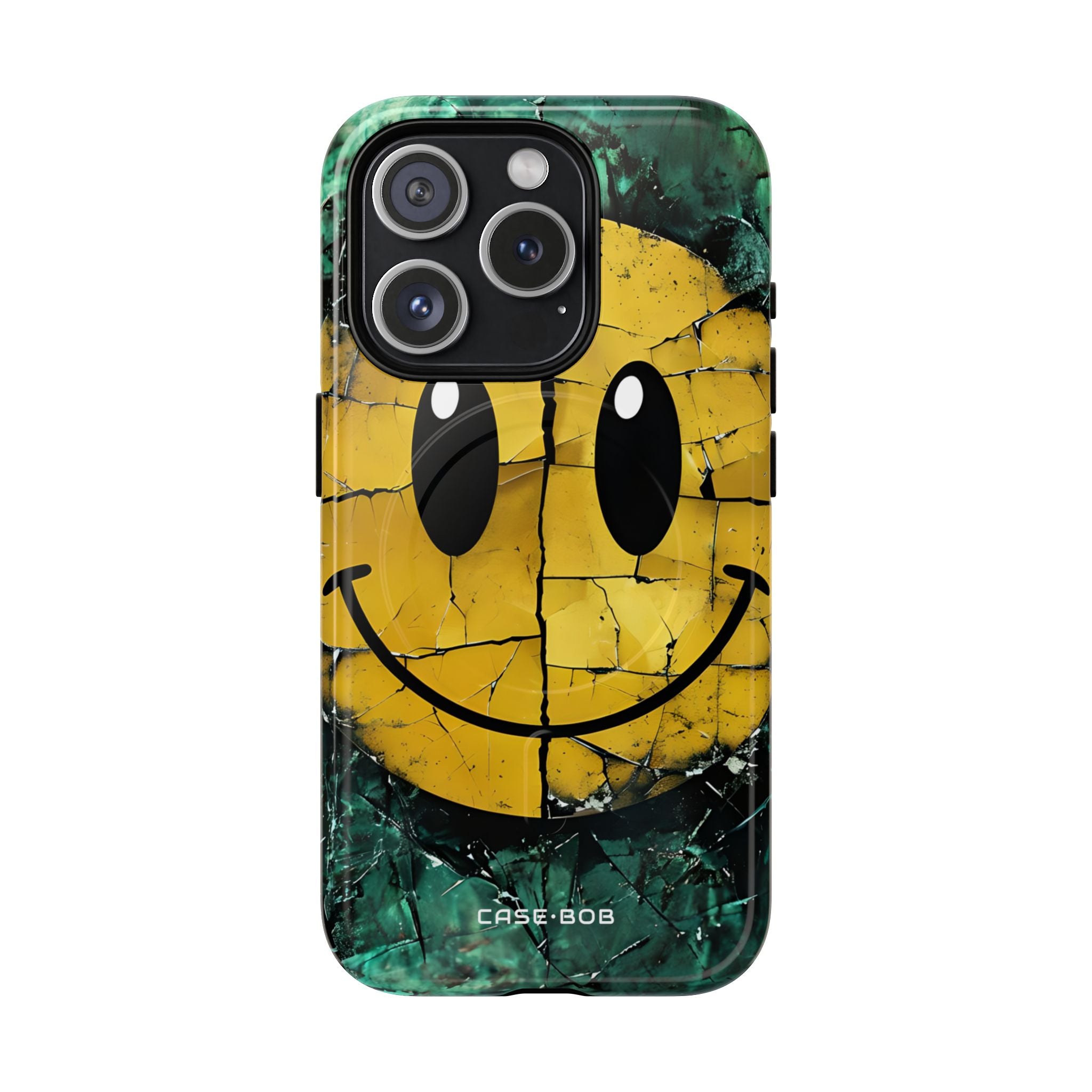 Cracked Smiley iPhone 15 Pro Case - Tough+