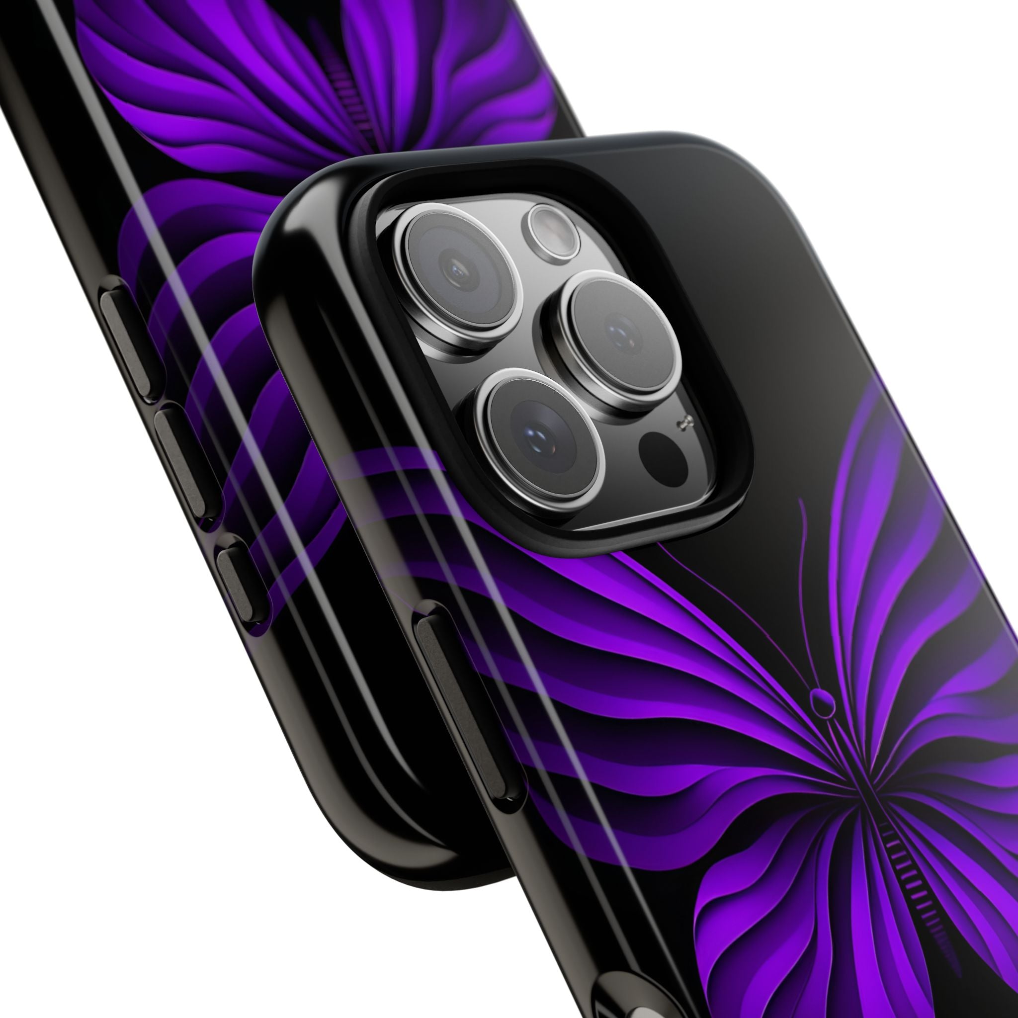 Violet Butterfly iPhone 16 Pro Case - Tough
