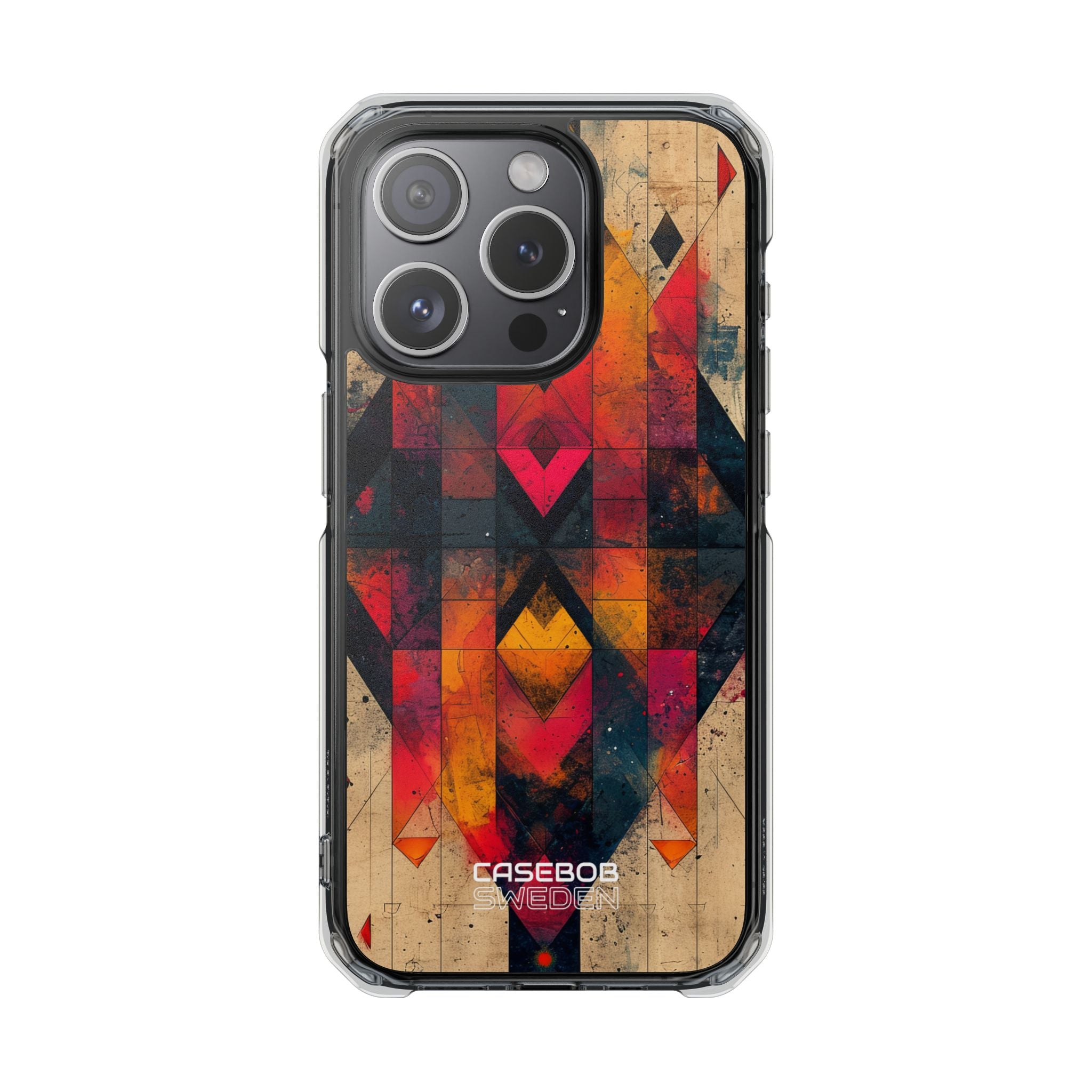 Fiery Symmetry Fusion iPhone 15 - Impact Clear+