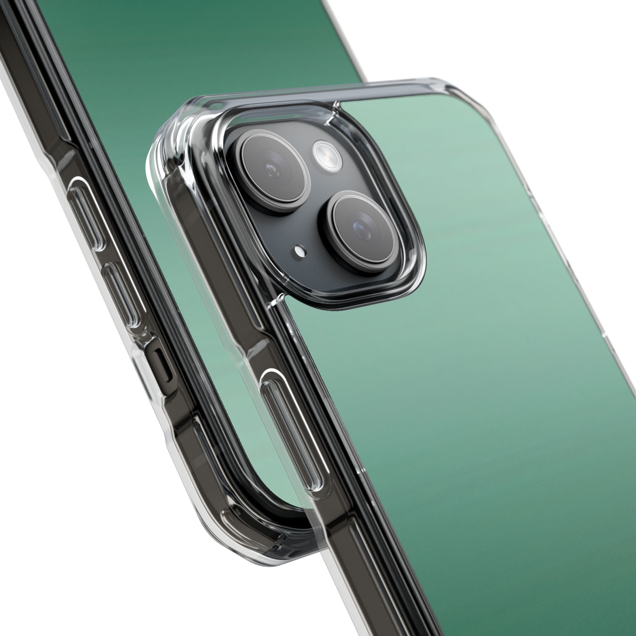 Teal Horizon Layers iPhone 15 - Impact Clear+