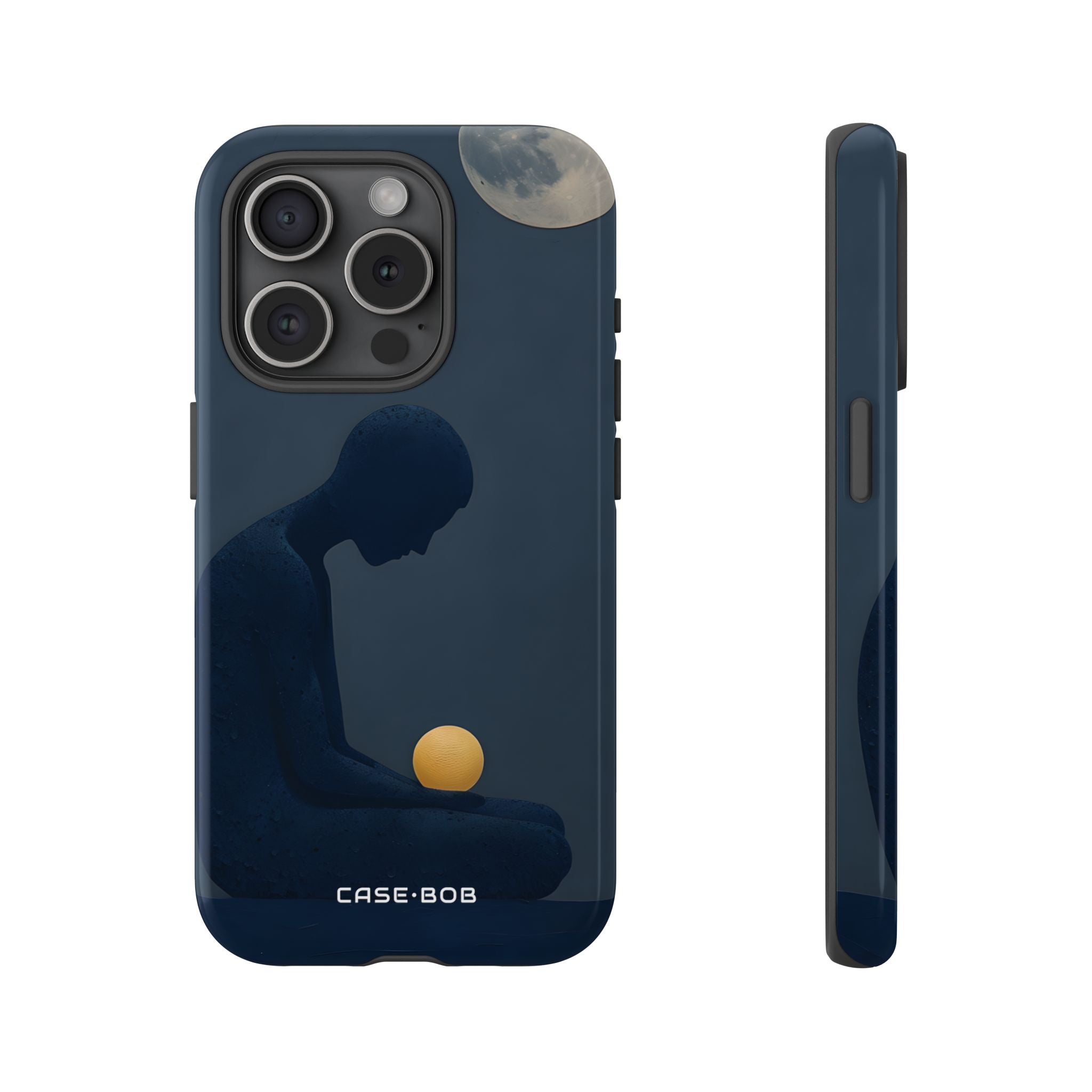 Moonlit Contemplation iPhone 15 Pro Case - Tough