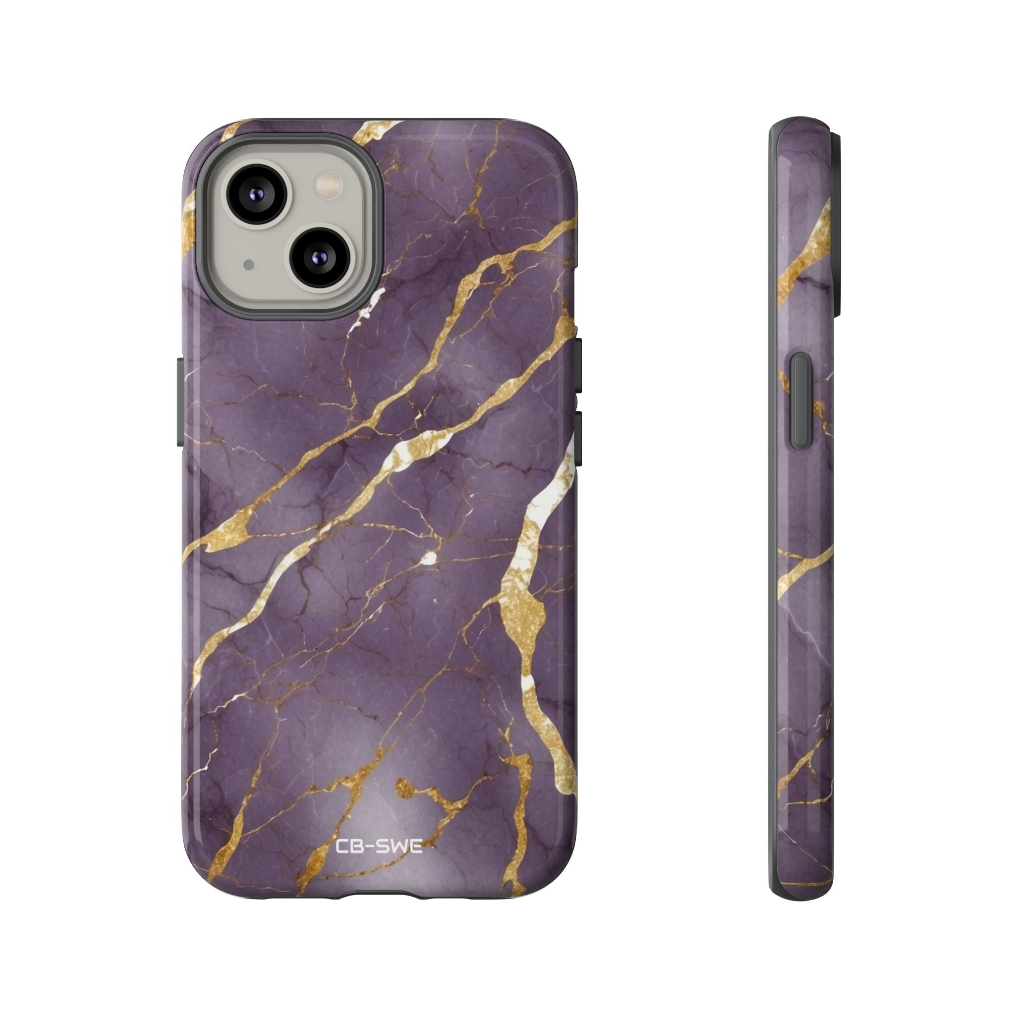 Golden Veins Flowing - iPhone Case